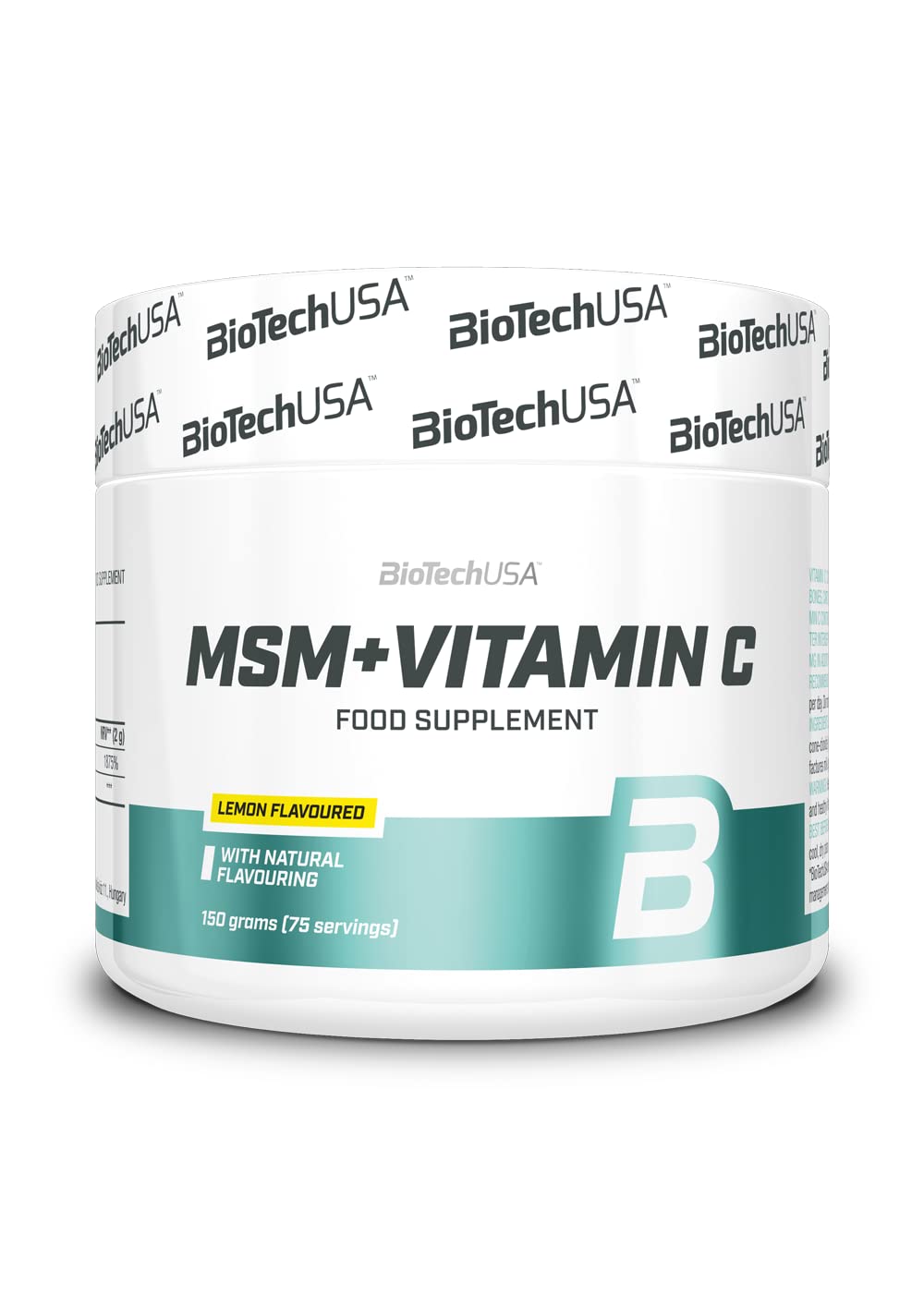 BioTechUSA MSM + Vitamin C Powder - 150g Lemon Flavor | Joint Support & Immune Boost | Perfect for Athletes & Active Lifestyles