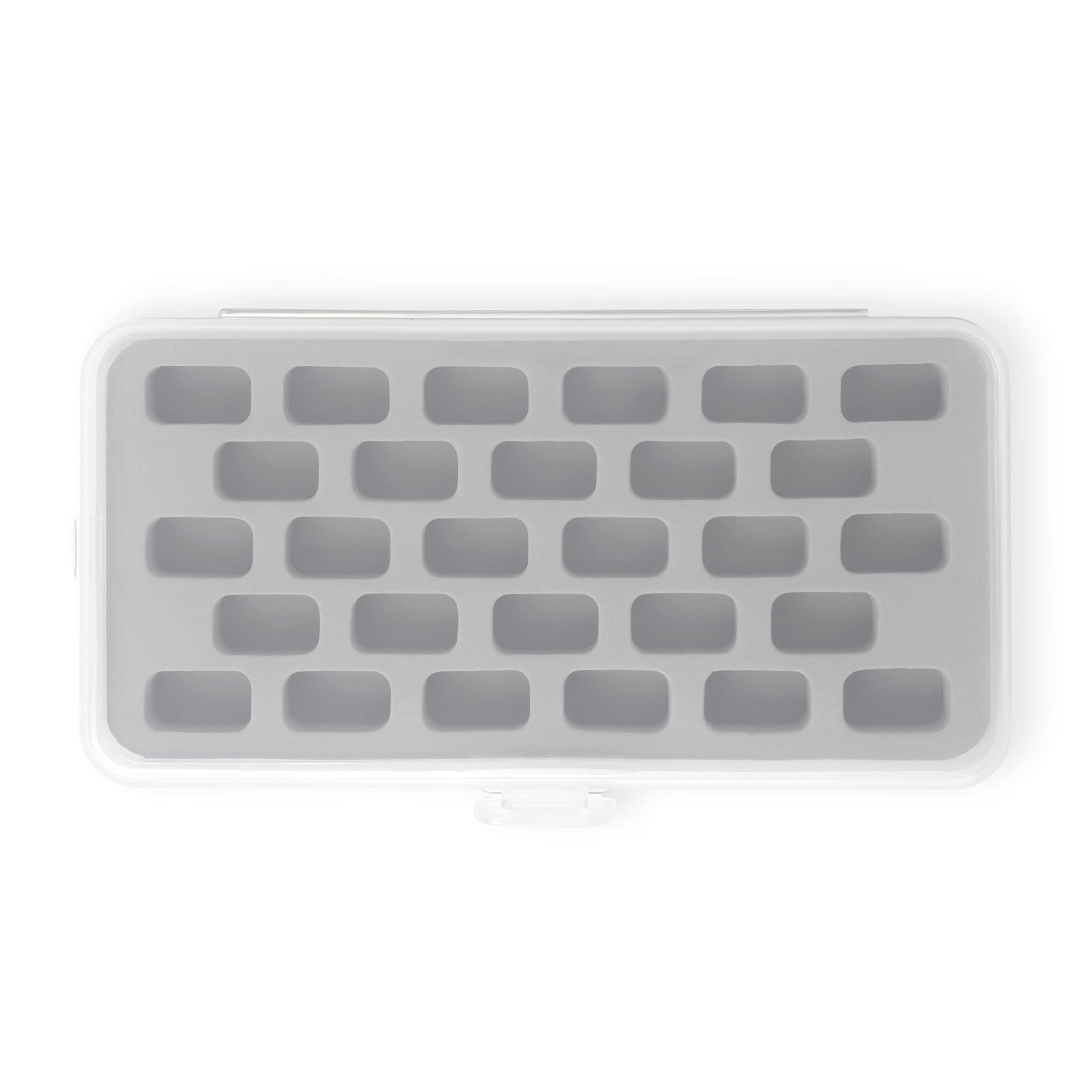 Dritz 28 Bobbin Storage Box - Clear Plastic Organizer for Sewing Threads & Accessories - Perfect for Crafting, Quilting & DIY Sewing Projects