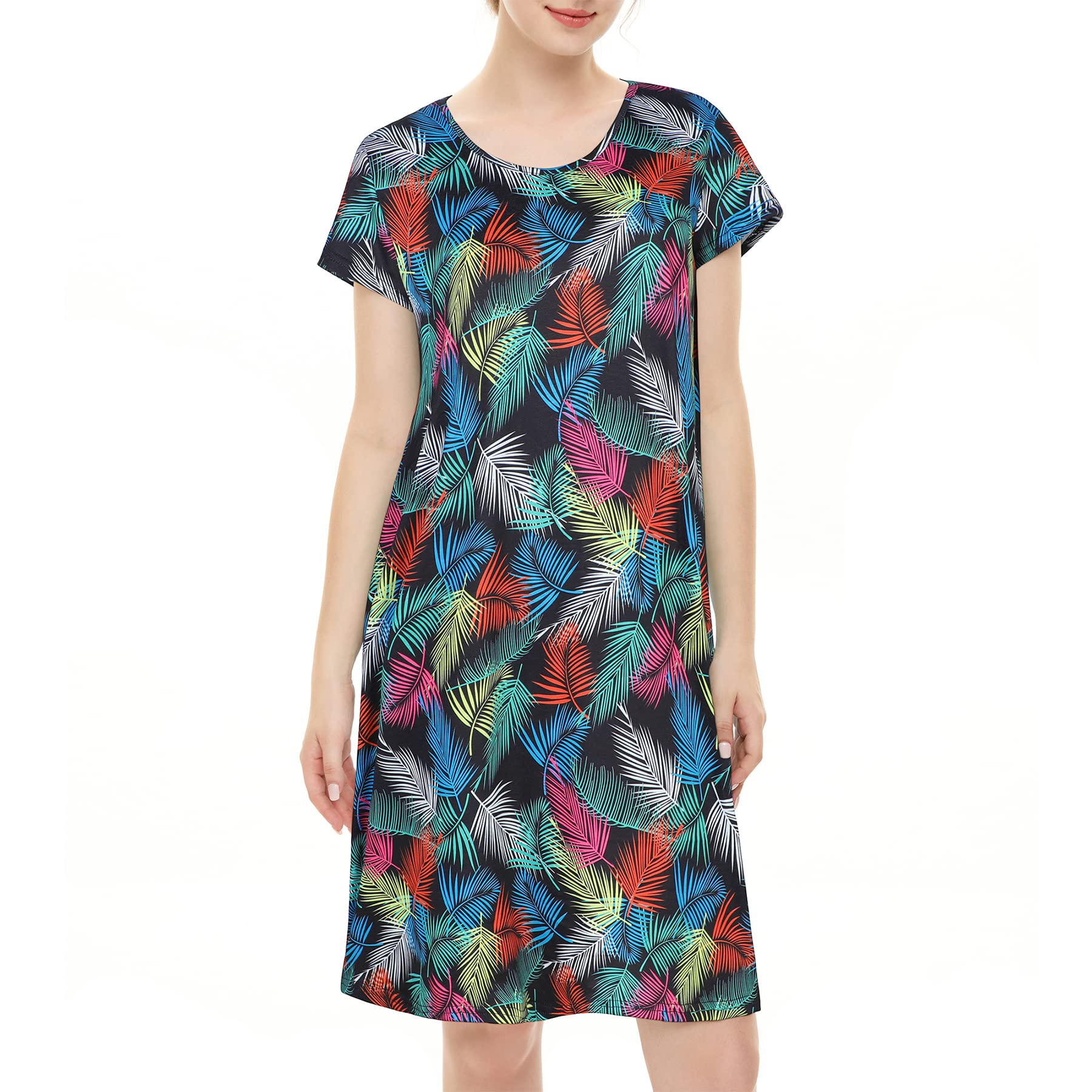 Zando Women's Cotton Nightgowns - Soft & Comfortable Sleepwear for Adults - Perfect for Relaxing at Home or Overnight Stays