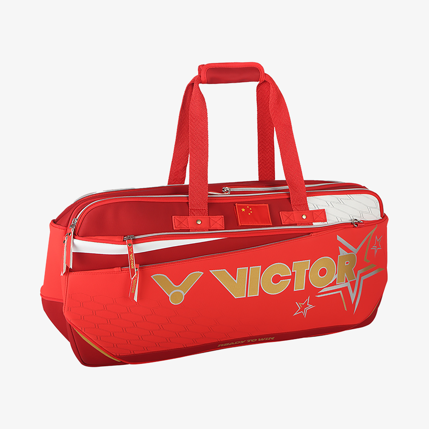 Victor BR5621 D Rectangular Bag - Durable Travel Duffel Bag for Gym, Sports & Weekend Getaways (Red)