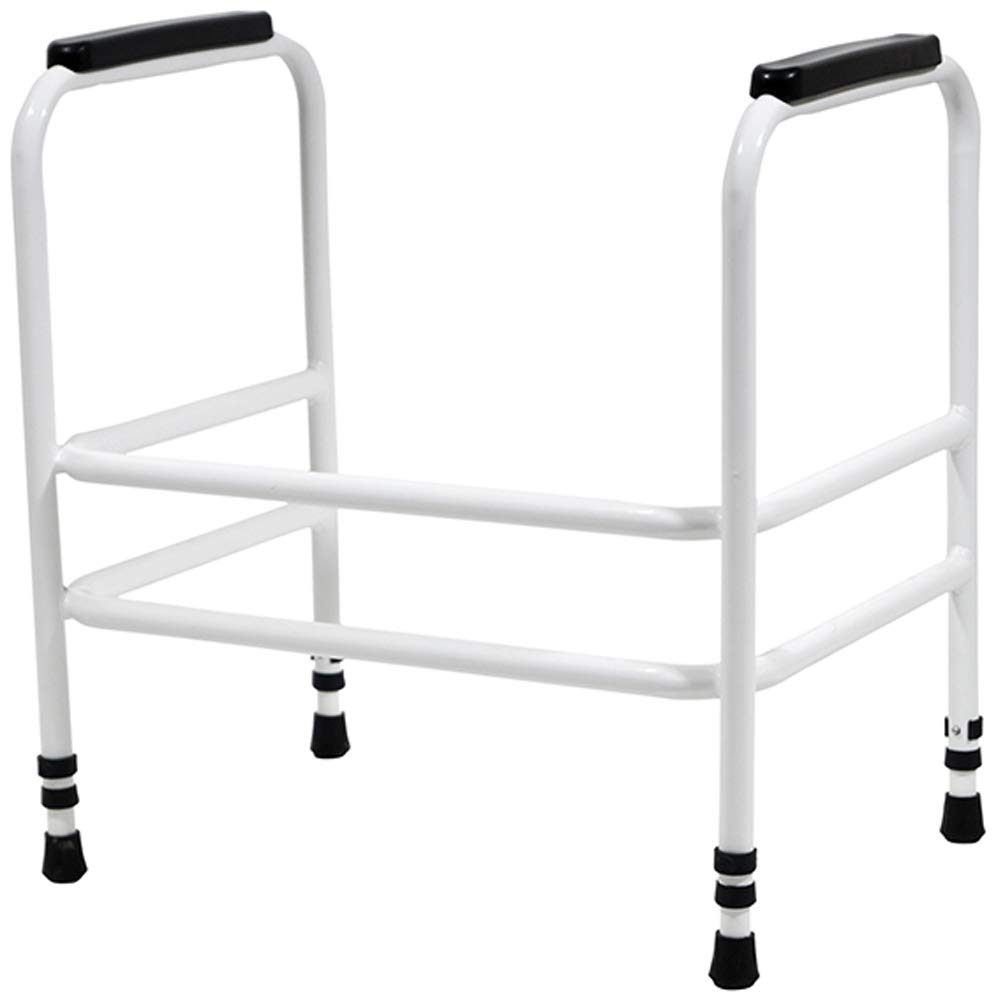 Aidapt Adjustable Height Bariatric Toilet Safety Frame with Non-Slip Feet - Pre-Assembled for Easy Setup | Ideal for Elderly, Disabled & Post-Surgery Bathroom Safety Support