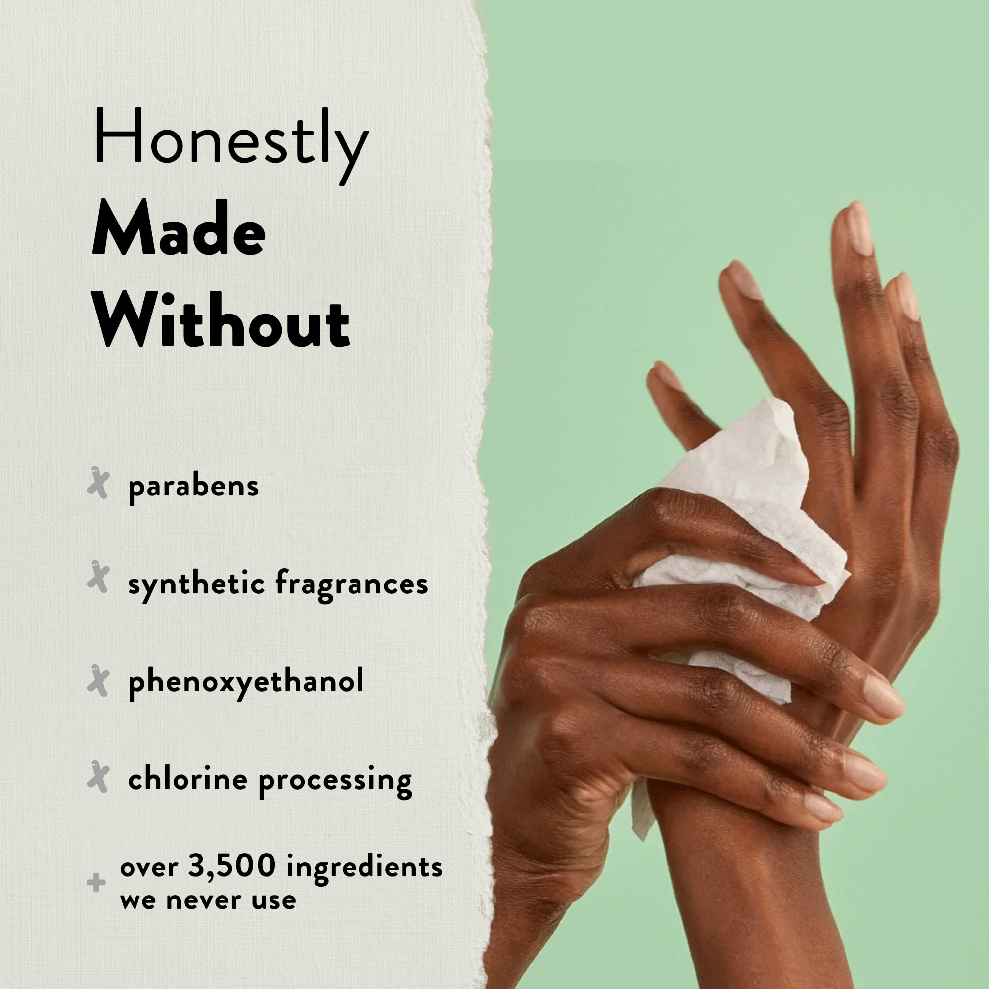 The Honest Company Alcohol Sanitizing Wipes - Kills 99.9% of Germs, Aloe Vera Infused, Unscented Disinfectant Wipes (50 Count Pack) - Perfect for Home, Office, Travel & On-The-Go Hygiene