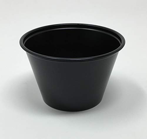 250-Pack 5.5 oz Black Solo Plastic Cups - Disposable Portion Containers for Food, Beverages, Parties & Crafts | Perfect for Picnics, BBQs, Office Events & DIY Projects