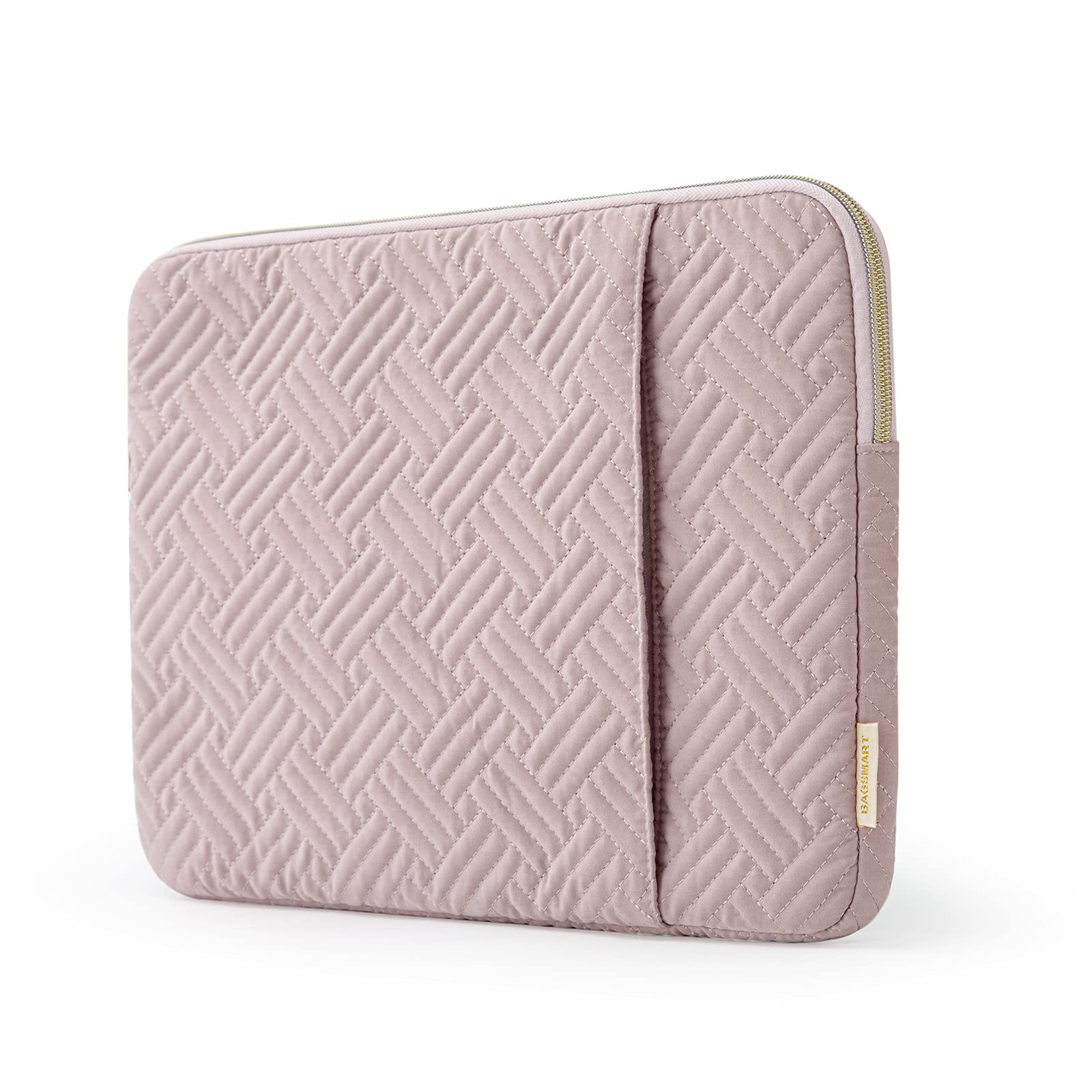 BAGSMART 13-14 Inch Laptop Sleeve for MacBook Air & Pro - Water Repellent Protective Case with Pocket (Pink) - Perfect for Work, Travel & School