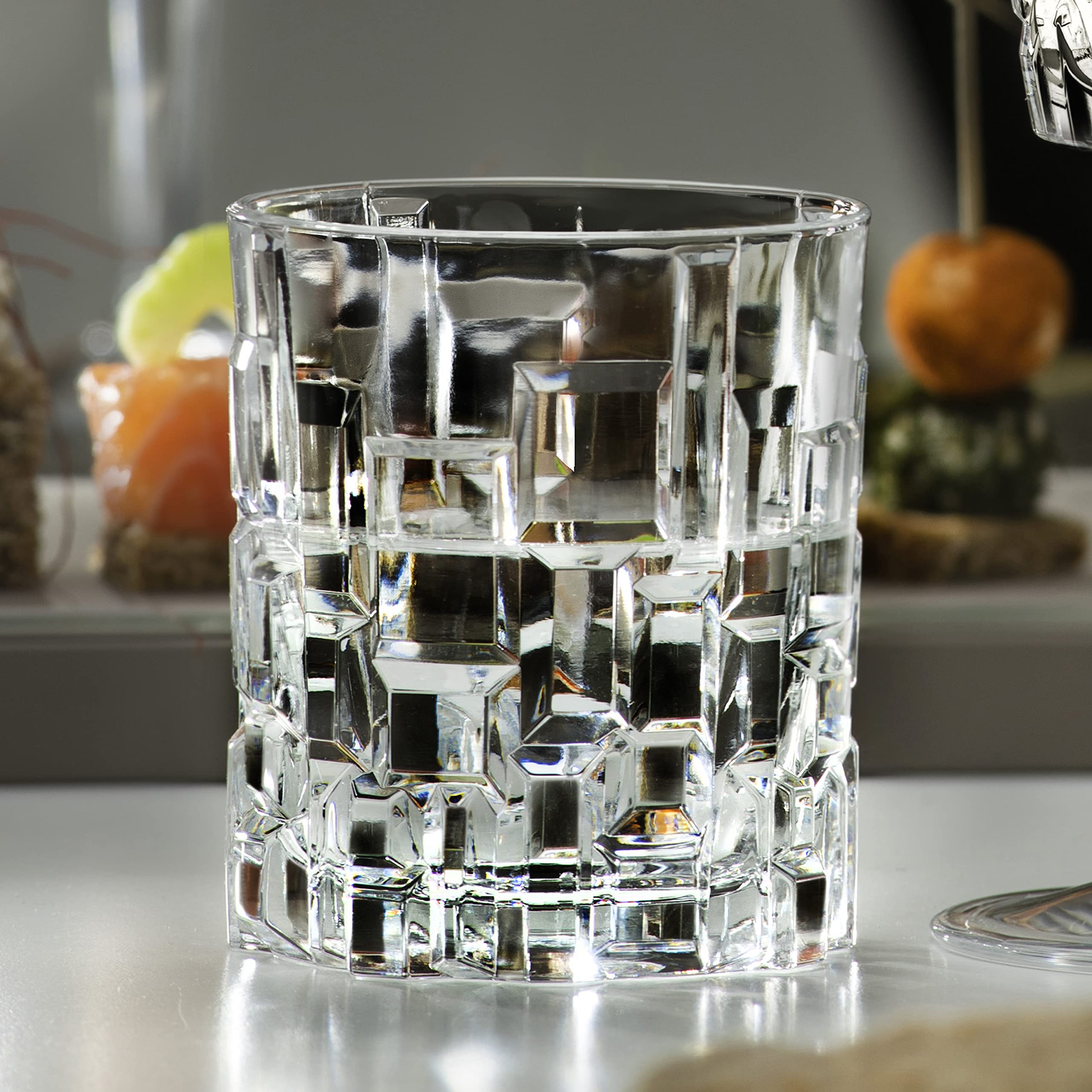 Elegant Modern Italian Crystal Glassware Set - Etna 6-Piece for Wine, Champagne & Cocktails | Perfect for Parties, Weddings & Special Events