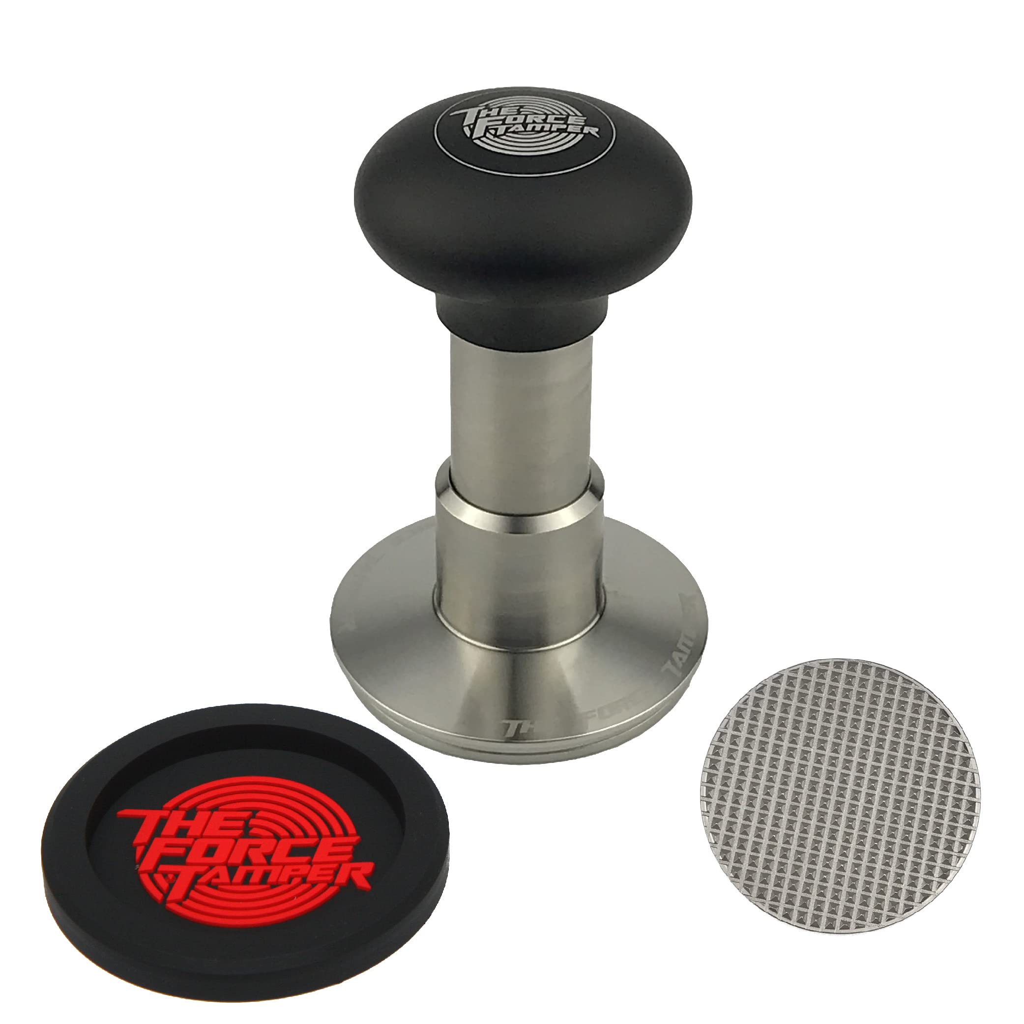 Premium Automatic Coffee Tamper with Adjustable Pressure & Auto-Leveling - 58.50mm Jelly Waffle Design for Espresso Machines | Perfect for Home Baristas & Coffee Shops