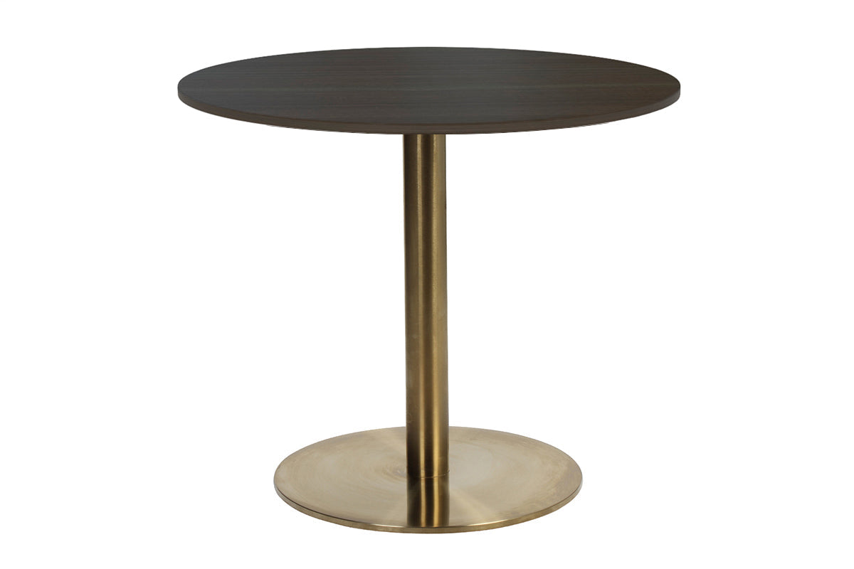 EZ Hospitality Rome Base Round Meeting Table - 24 Inch (600mm) Height Adjustable Conference Table for Office, Home, and Business Meetings - Perfect for Small Spaces and Collaborative Work Areas