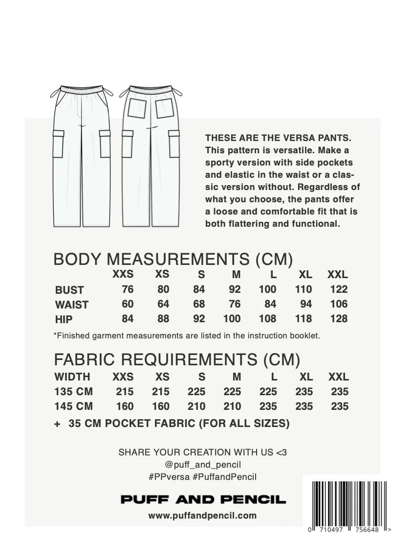 Versa Pants - Stylish & Comfortable Women's Casual Pants for Work, Travel & Everyday Wear | Puff and Pencil Design