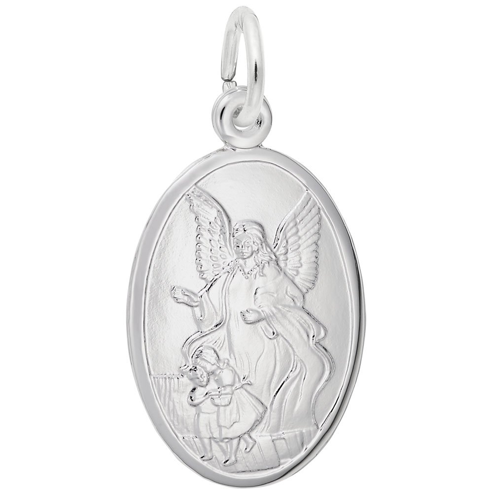 Guardian Angel Charm Pendant - Sterling Silver or Gold Plated for Bracelets & Necklaces - Perfect for Gifts, Protection Jewelry & Everyday Wear