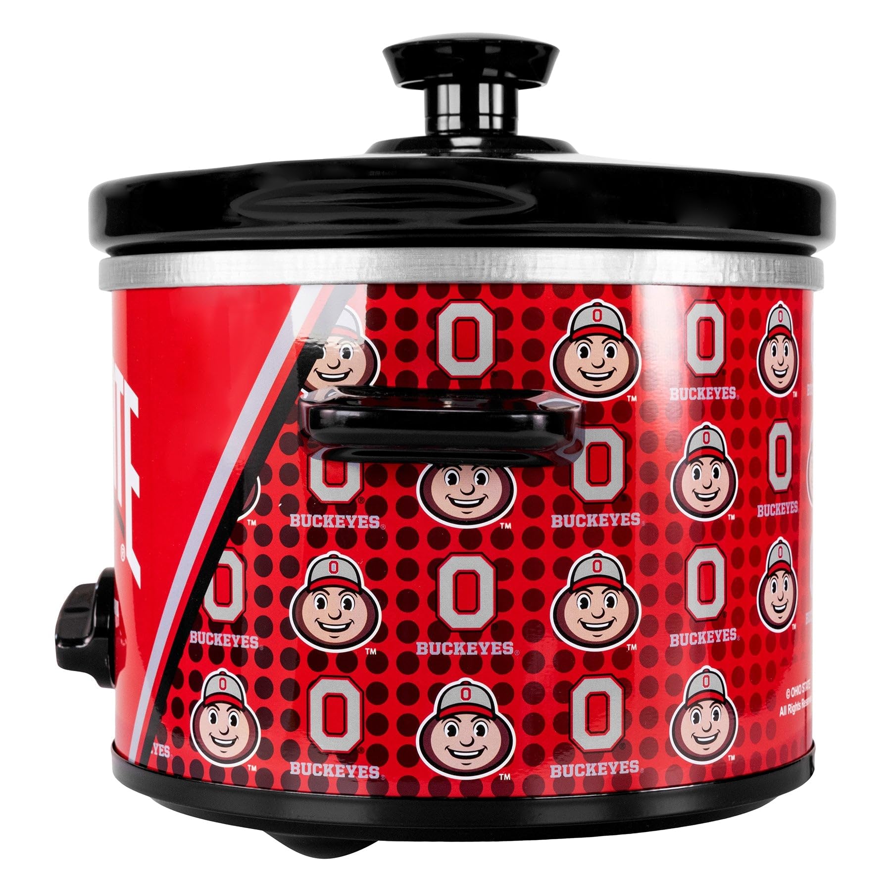 Ohio State Buckeyes 2qt Slow Cooker by Uncanny Brands - Team Spirit Crock Pot for Soups, Chili & Game Day Meals - Perfect for Dorms, Tailgating & College Football Parties