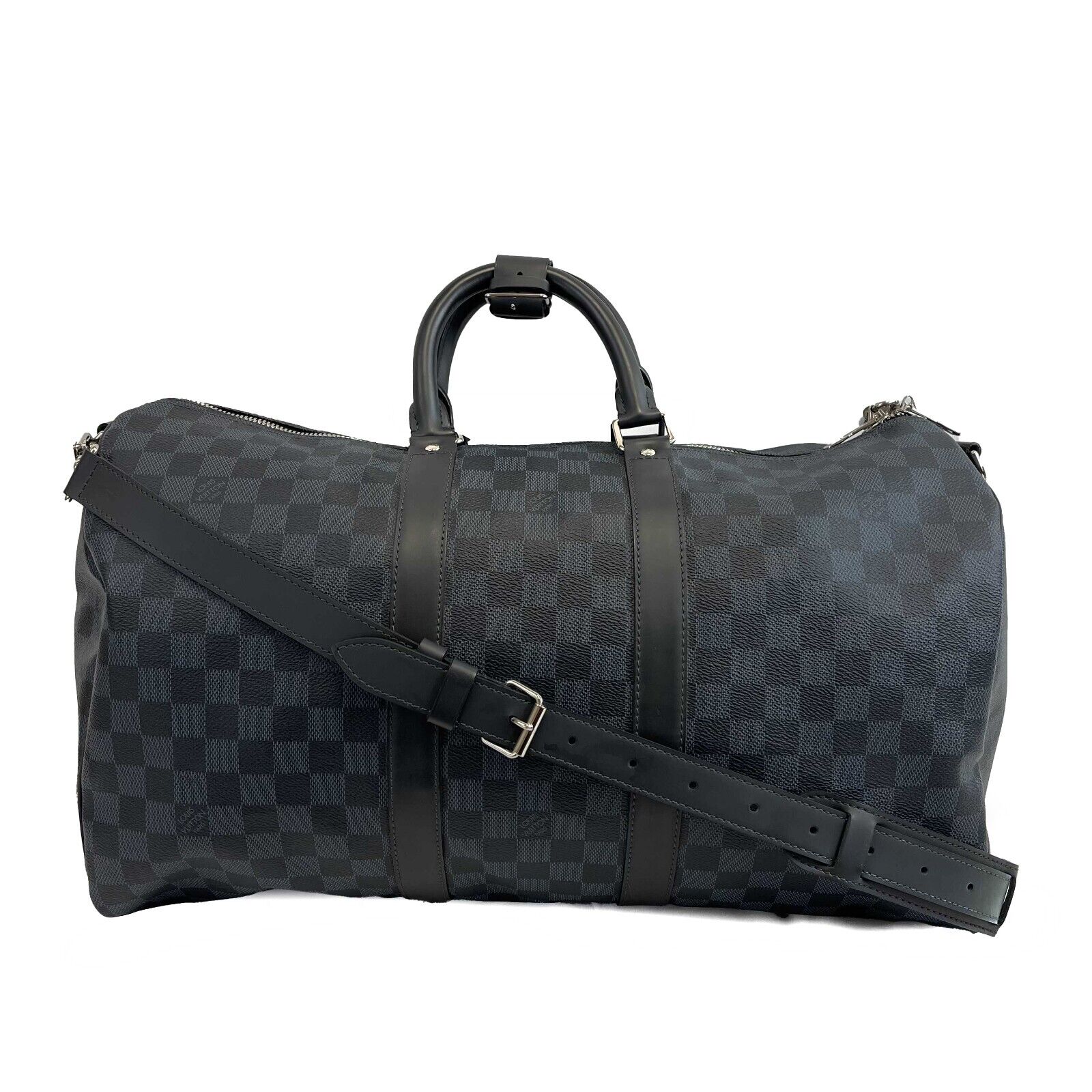 Louis Vuitton Keepall Bandoulière 45 Travel Duffle Bag - Cobalt Blue Monogram Canvas with Adjustable Shoulder Strap | Perfect for Weekend Getaways & Business Travel