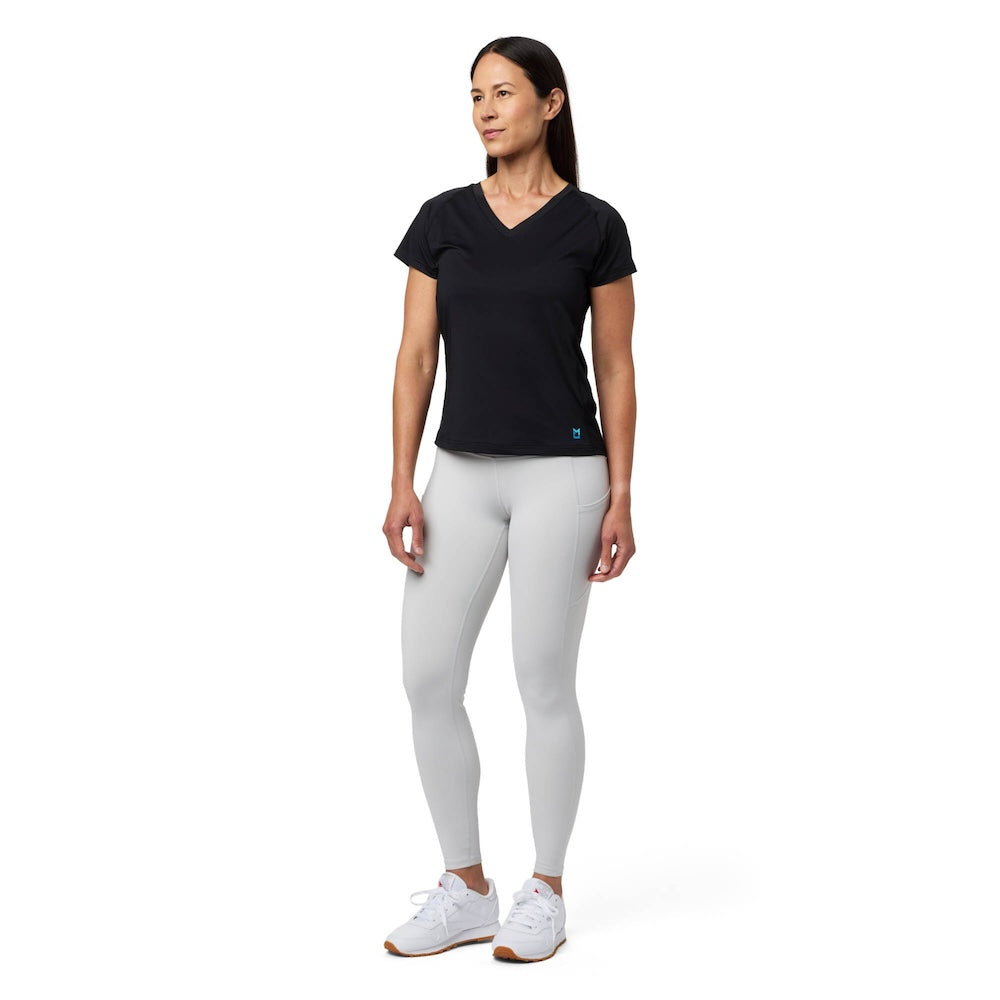 Cooling V Neck Shirt for Women - Breathable & Lightweight Summer Tops - Perfect for Outdoor Activities, Workouts & Casual Wear