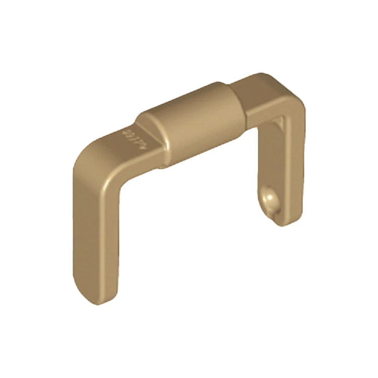 **LEGO Minifigure Accessory Bucket 1x1x1 with Handle & Scooter Stand - Dark Tan (95344) 6245275 - Perfect for LEGO City, Farm & Construction Scenes**