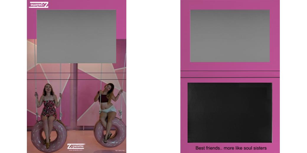 Custom Extra Large Magnetic Z Palette for Makeup Artists - Perfect for Organizing Eyeshadows, Blushes & Makeup Pans - Professional Makeup Storage Solution for Travel & Salon Use