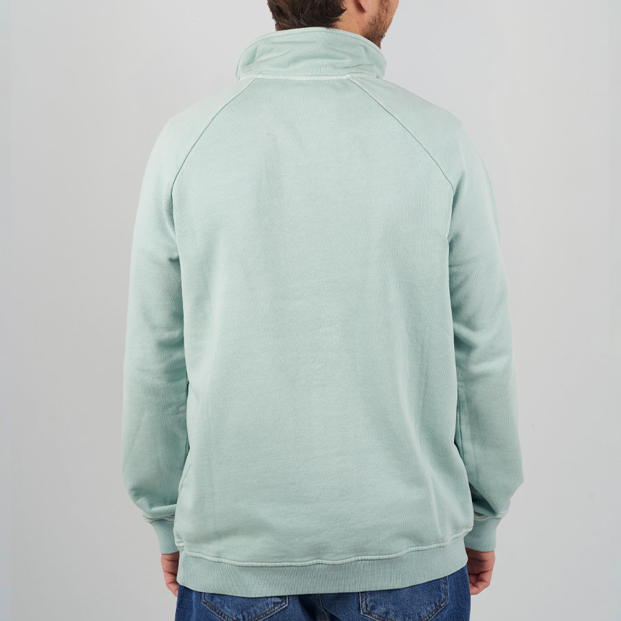Half Zip Hooked Verde Pullover Sweatshirt for Men - Comfortable & Stylish Casual Wear for Outdoor Activities and Daily Use