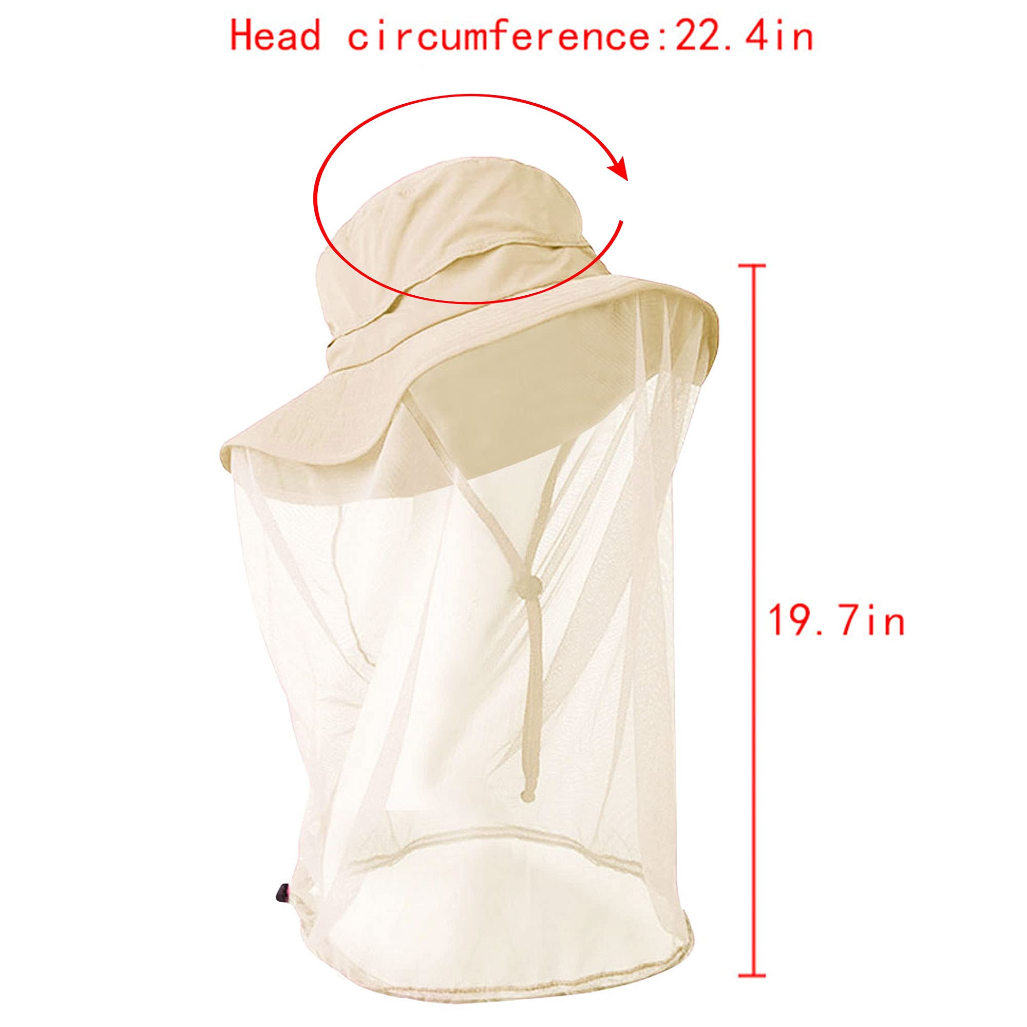 Rebecca Women's Adjustable Mesh Sun Hat for Outdoor Walking, Beach, Gardening & Travel - UV Protection Bucket Hat for Summer Activities