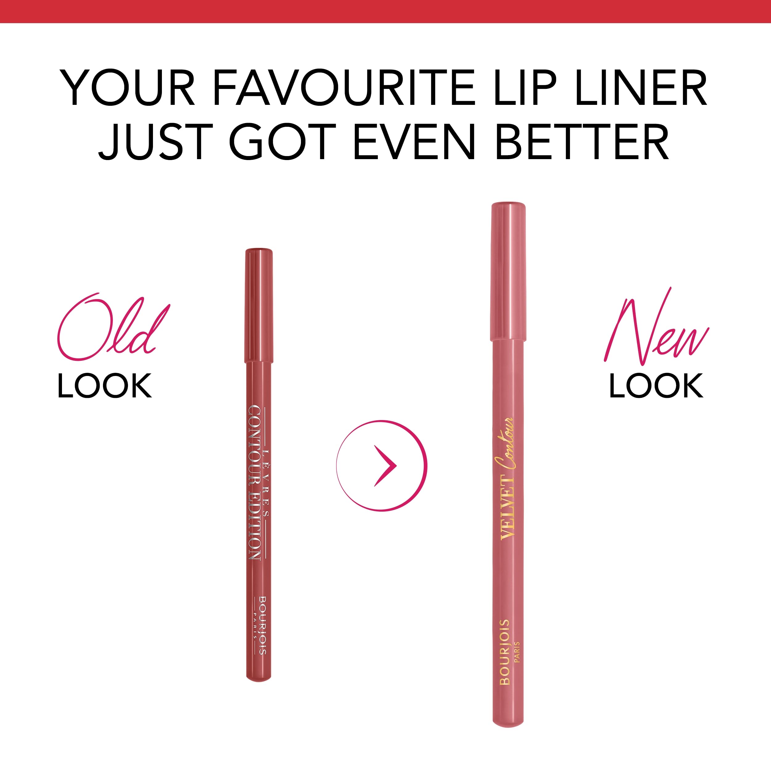 Bourjois Levres Contour Edition Lip Liner & Pencil - Nude Wave Nudes (1.14g) #330011 - Long-Lasting Nude Lip Liner for Everyday Makeup & Natural Looks
