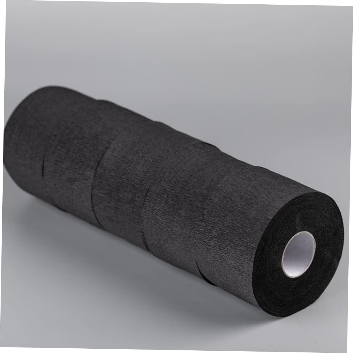 3 Rolls Stretchy Barber Neck Paper Strips - Black Non-Woven Haircut Neck Protection Bands for Barbershop & Salon Use | Ideal for Hair Cutting, Shaving & Styling Sessions