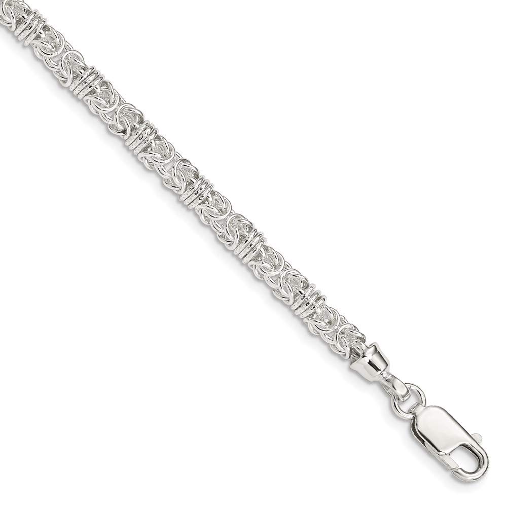 IceCarats 925 Sterling Silver Link Chain Bracelet for Women - 7.5 Inch Adjustable Fashion Jewelry - Perfect for Gifts, Parties & Everyday Wear