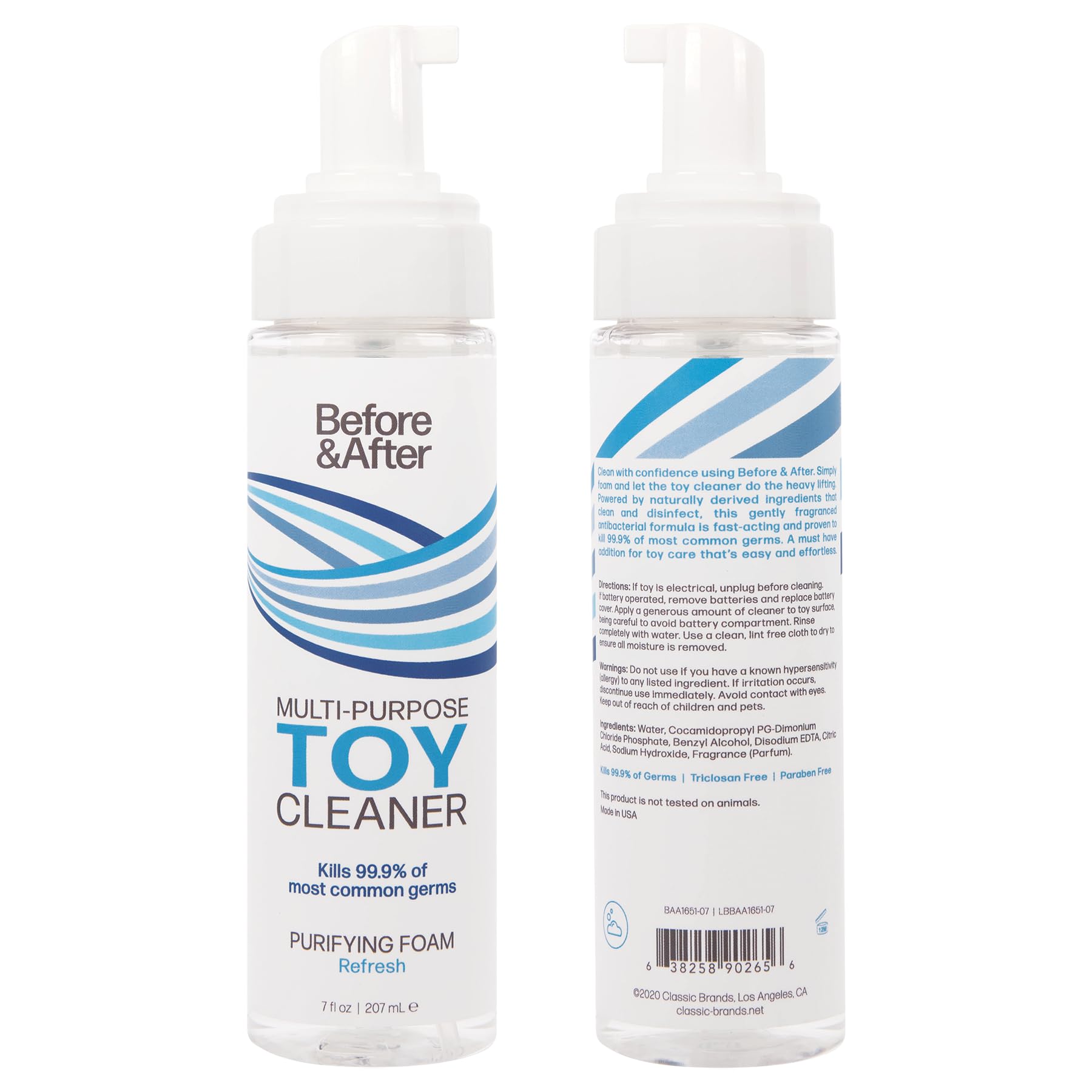 Before & After Multipurpose Adult Toy Cleaner Kit - Safe & Effective Intimate Product Cleaner for Silicone, Rubber & Plastic Toys | Perfect for Discreet Cleaning Before & After Use