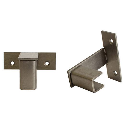 FCF 2-in-1 Adjustable Wall Mount Bracket for Shelves & Displays - Heavy Duty Metal Standoff Hardware for Home & Office Organization