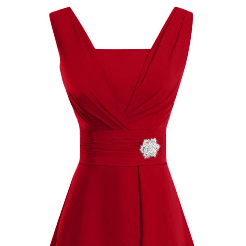 Elegant Plus Size Women's Formal Wedding Bridesmaid Dress - High Waist Ball Gown for Prom, Cocktail Party & Special Occasions | Perfect for Weddings, Galas & Evening Events