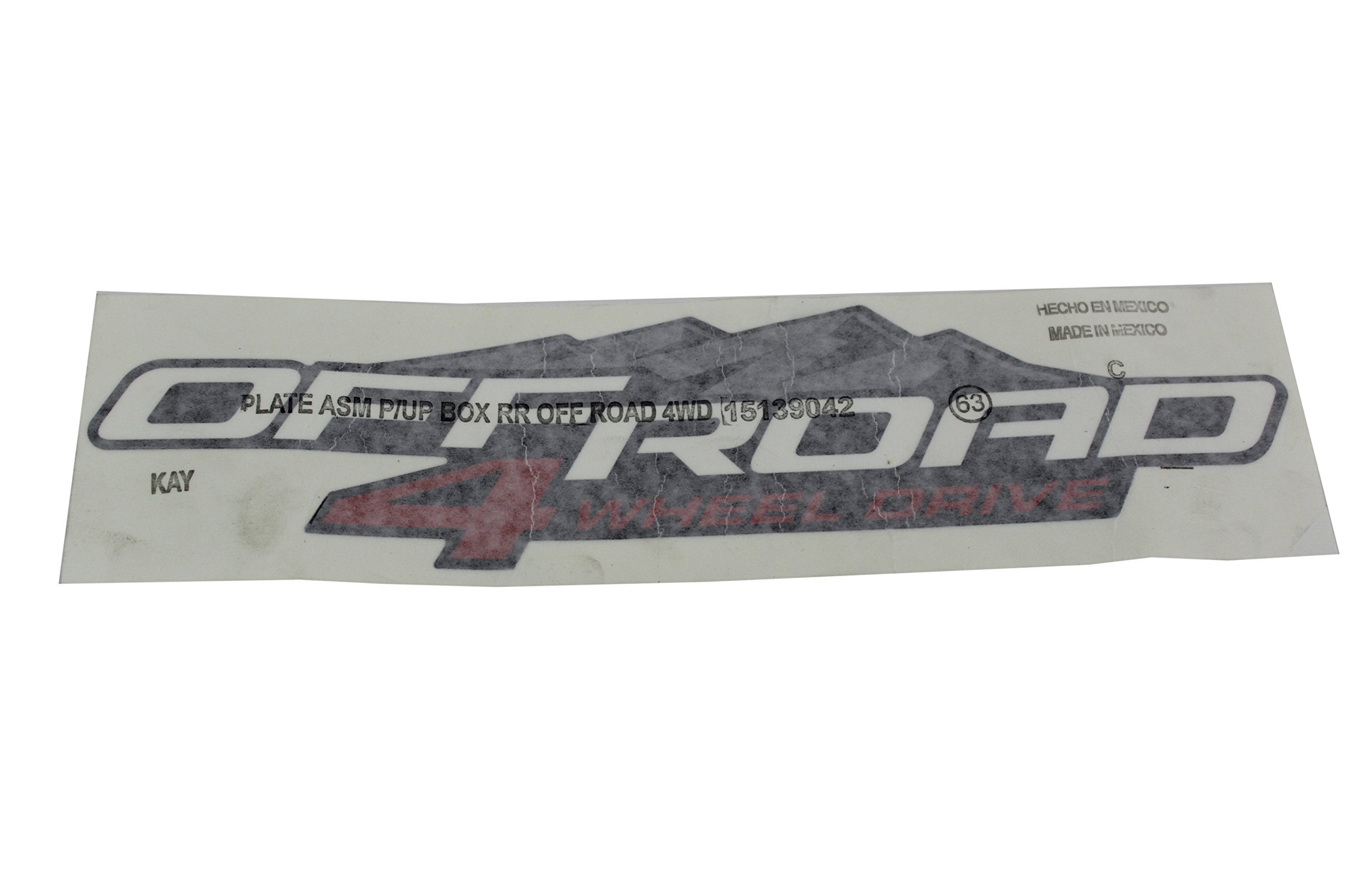 Genuine GM 15139042 Pick Up Box Decal - OEM Replacement Truck Bed Sticker for Chevy Silverado & GMC Sierra - Perfect for Restoration & Customization Projects