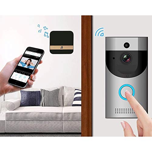 WiFi Smart Video Doorbell 1080P HD with Night Vision - Wireless Security Camera, Real-Time Alerts, Weatherproof - Perfect for Home, Office & Apartment Security Monitoring
