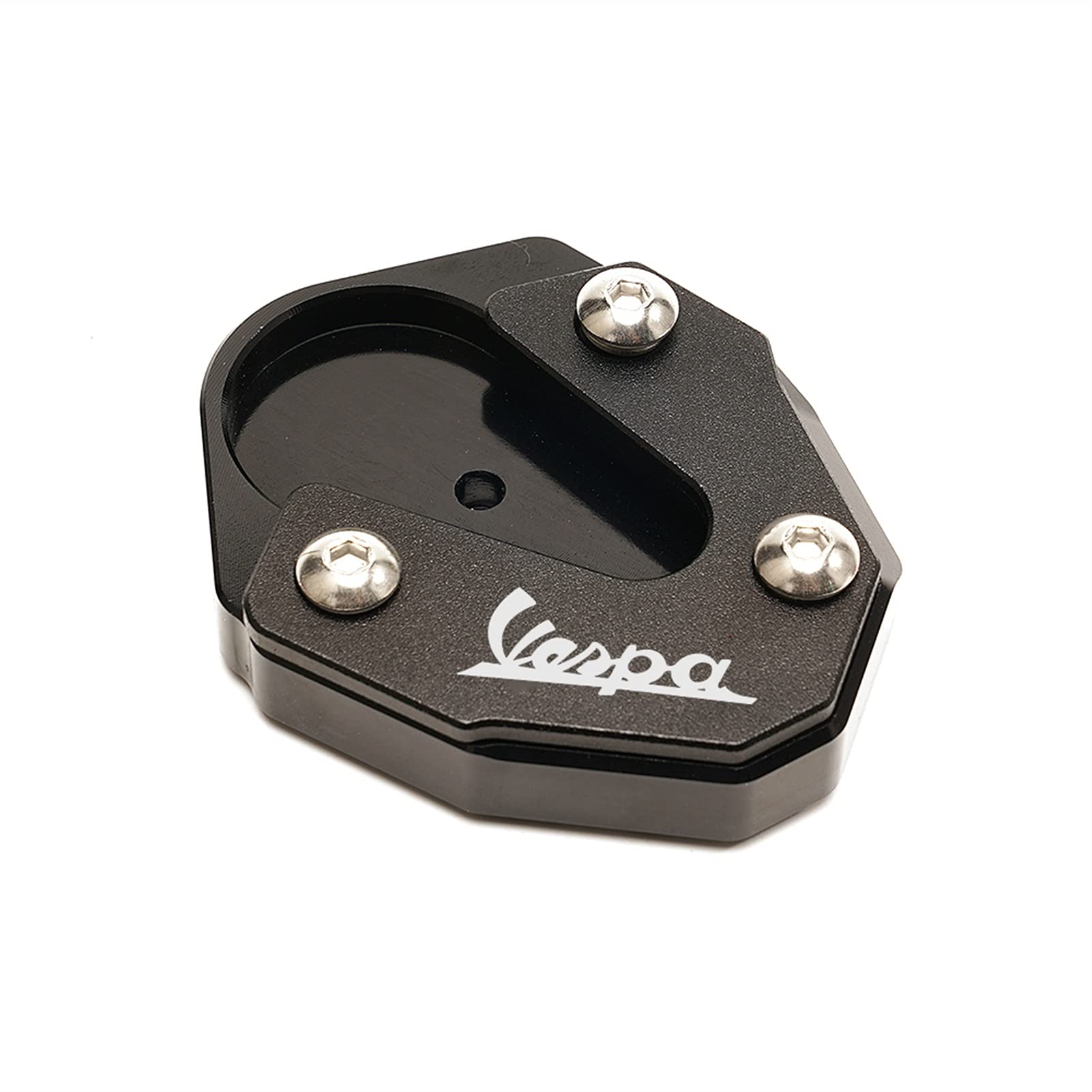 Vespa Primavera Sprint Kickstand Extension Plate - Black | Motorcycle Upgrade for Stability & Style