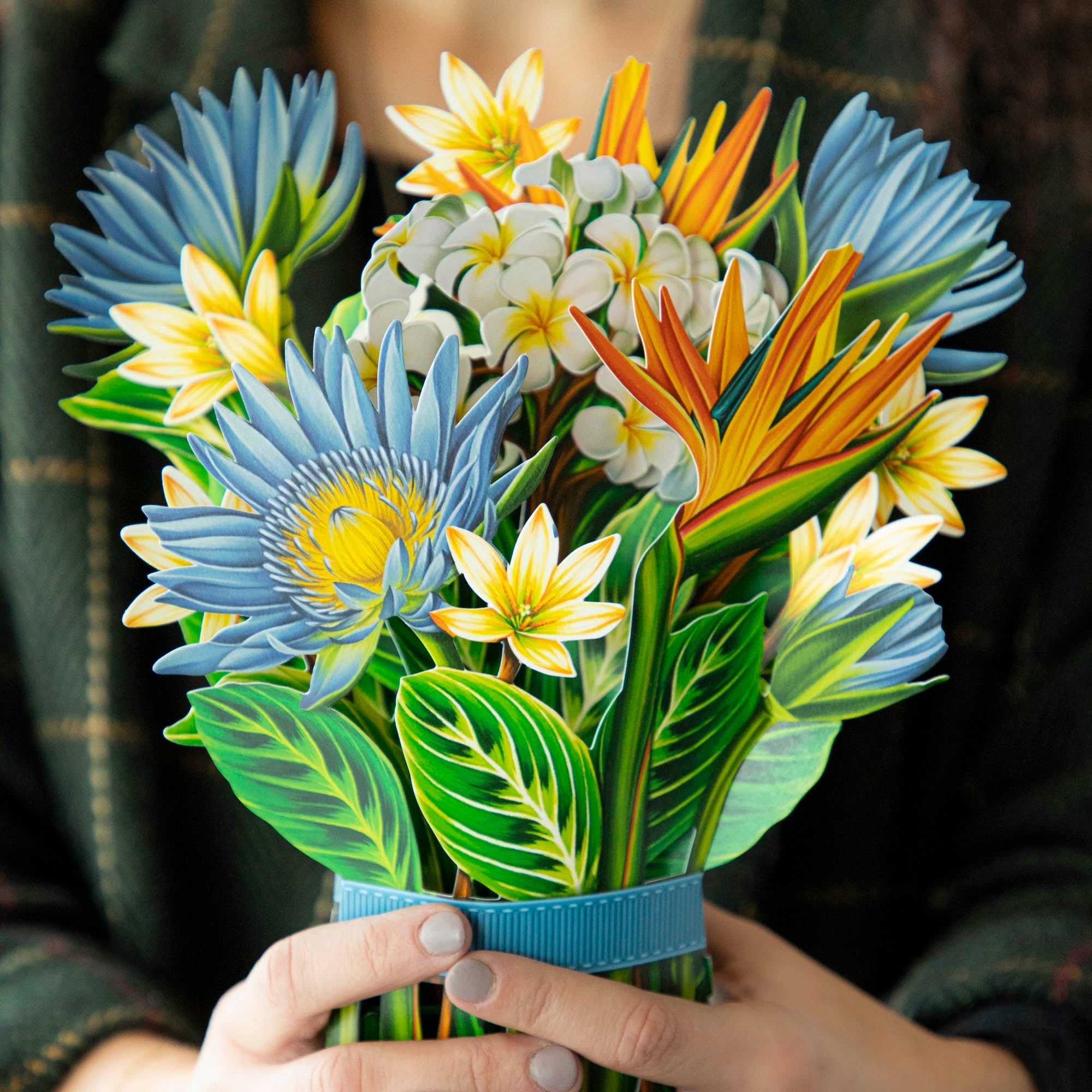 Beautiful Garden Favorites Greeting Card with Flower Bouquets - Perfect for Birthdays, Anniversaries & Special Occasions