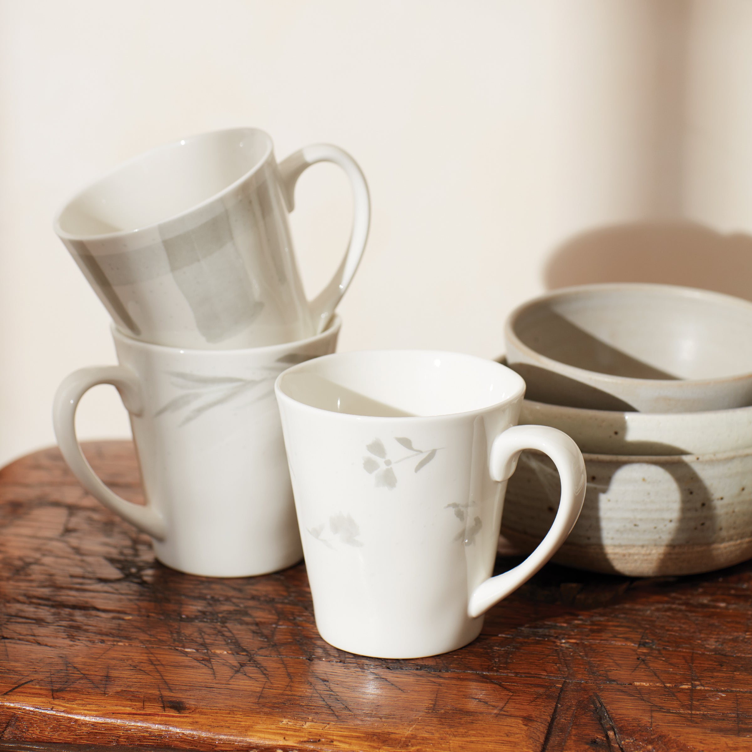 Premium Oyster Bay Assorted Coffee Mugs Set of 4 - 16oz Porcelain Tea Cups with Elegant Design for Home, Office & Gifts - Perfect for Coffee, Tea & Hot Beverages