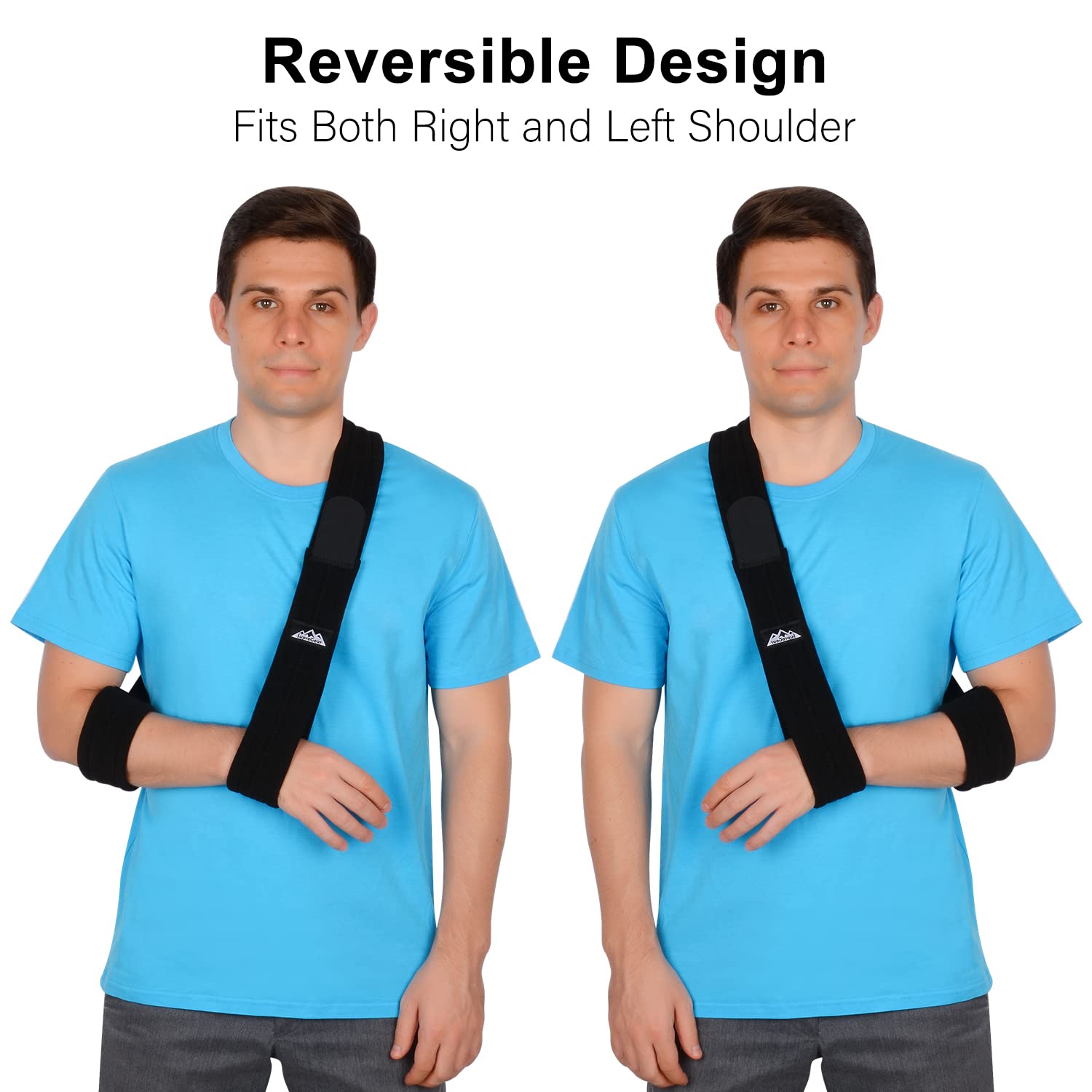 Supregear Adjustable Arm Sling - Lightweight Shoulder Support for Injured Arm, Elbow, Broken Collarbone & Rotator Cuff - Left/Right Arm Immobilizer for Men & Women - Ideal for Post-Surgery, Sports Injuries & Daily Recovery