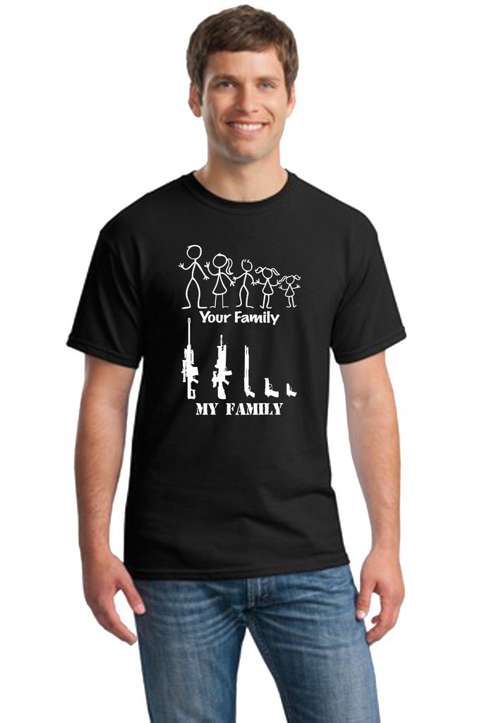2nd Amendment Gun Rights AR-15 Rifle T-Shirt for Men - Patriotic American Flag Design - Perfect for Shooting Range, Gun Enthusiasts & Political Events