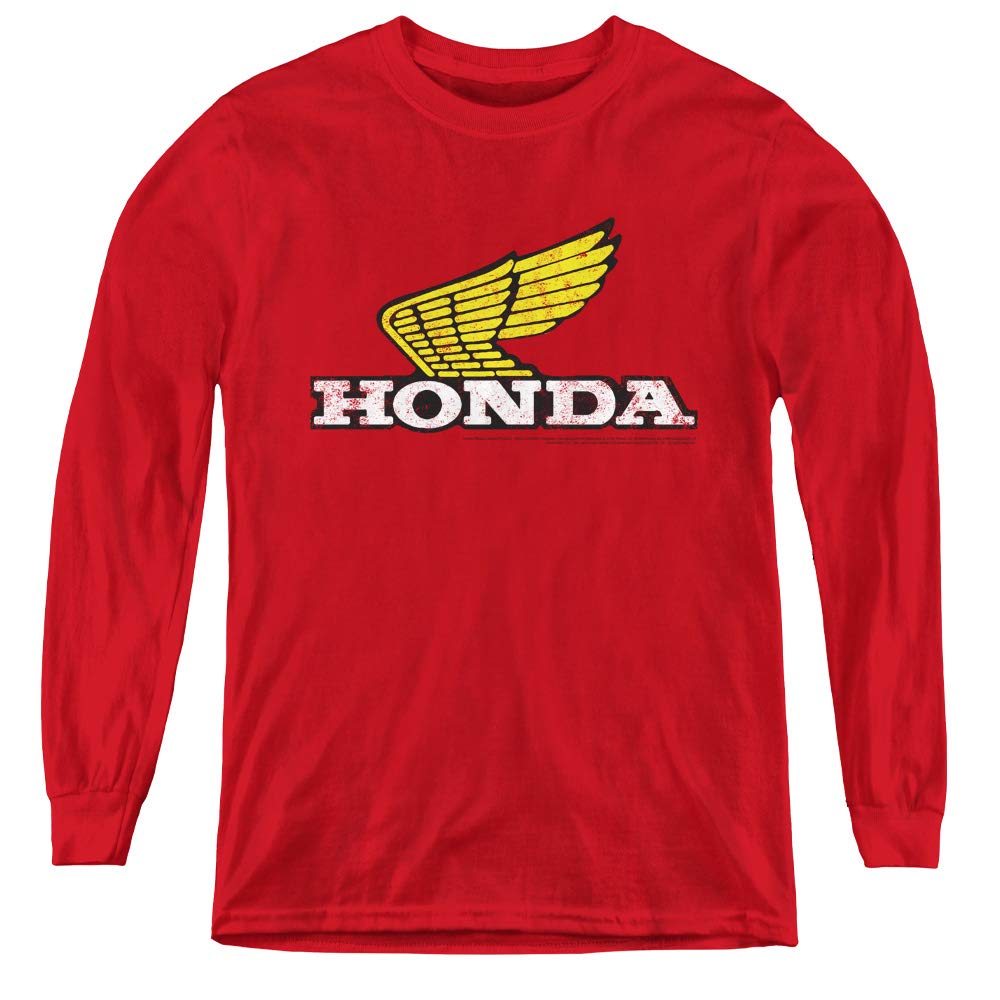 **Honda Youth Long Sleeve T-Shirt for Boys & Girls – Comfortable Cotton Shirt for Casual Wear, Sports & Outdoor Activities**