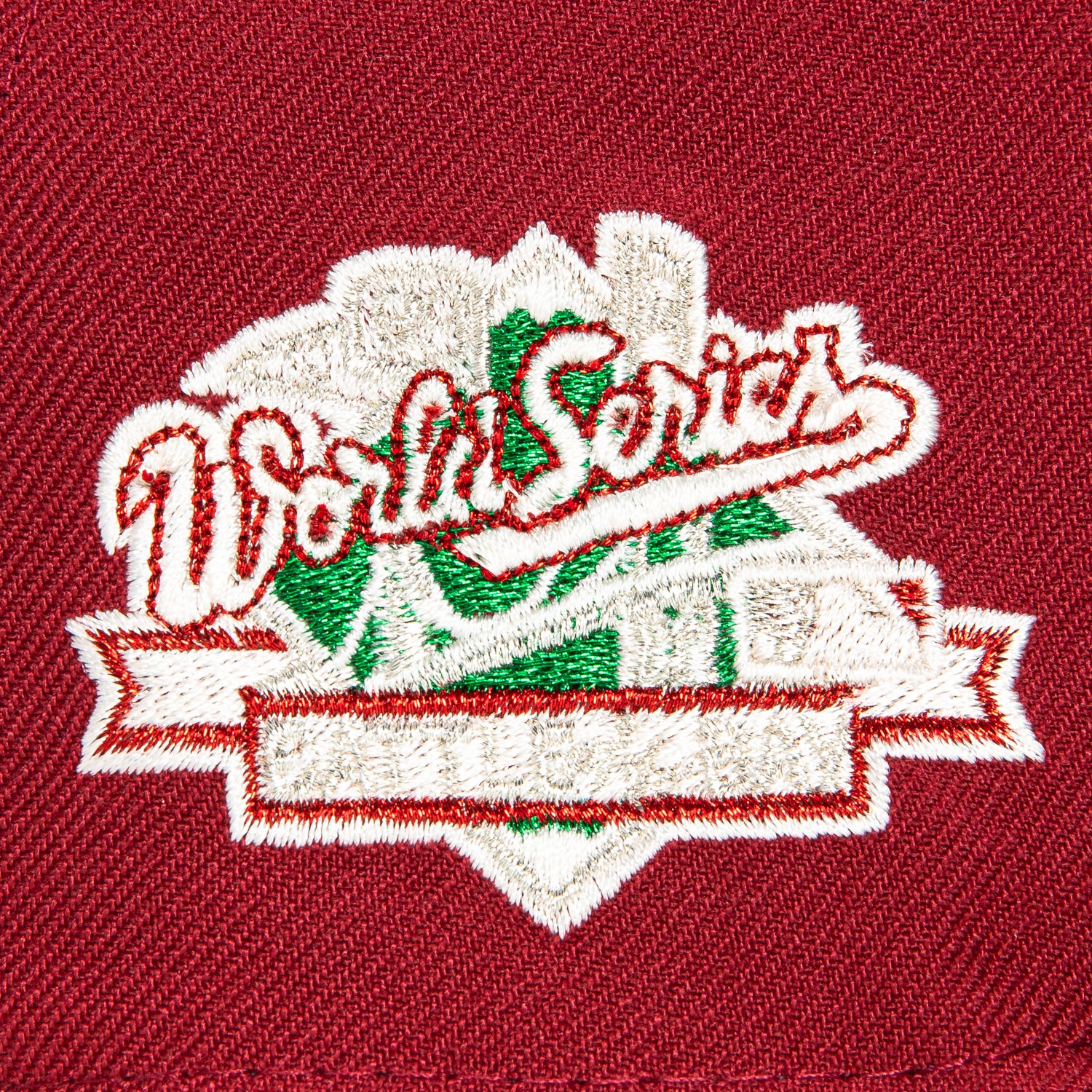 New Era 59Fifty Oakland Athletics Battle of the Bay Patch Script Baseball Cap - Cardinal, Ivory, Metallic Silver - Official MLB Hat for Baseball Fans & Streetwear Fashion