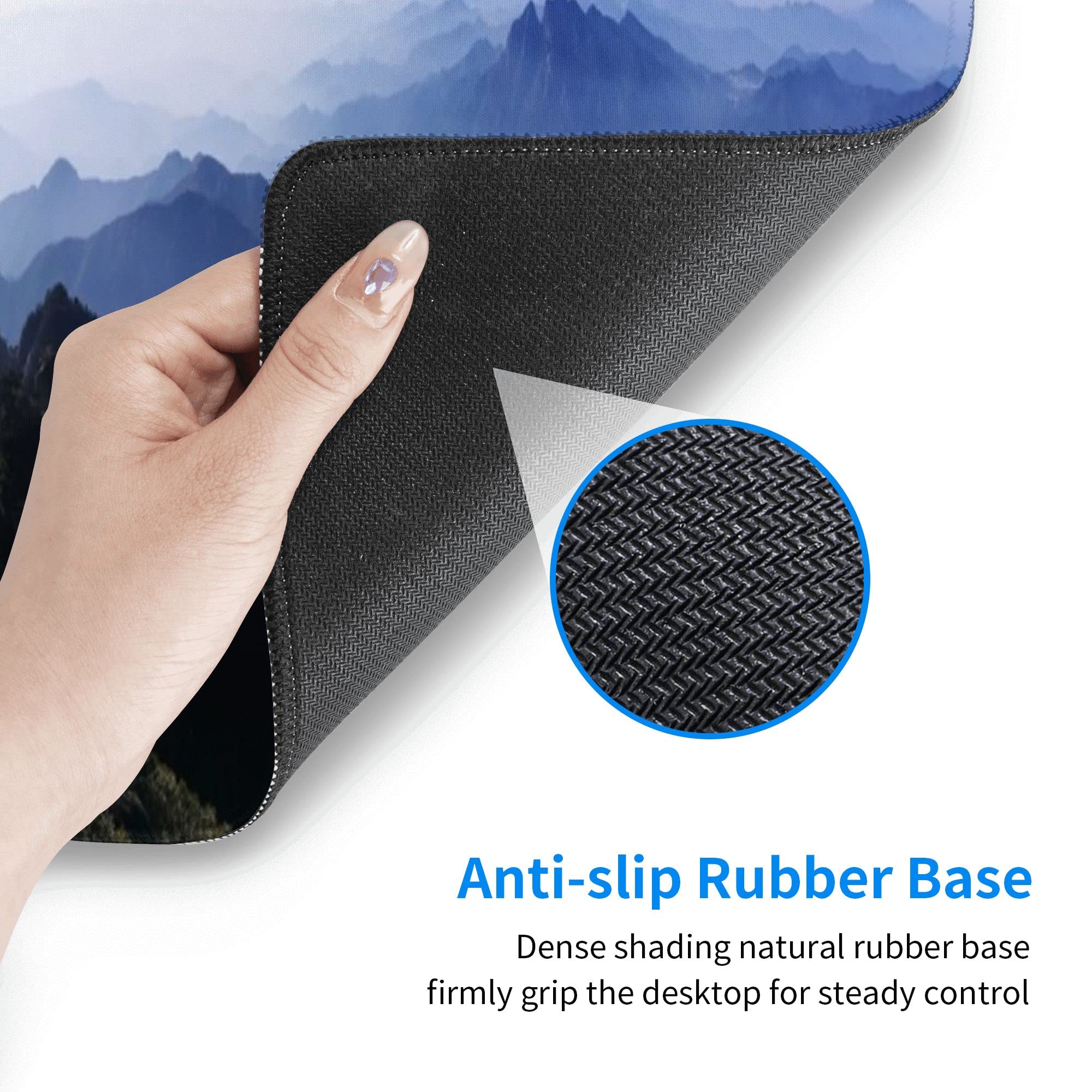 Custom Extended Gaming Mouse Pad - Personalized with Your Photo/Text, Large 31.5x12 Inch (80x30cm) Non-Slip Rubber Base, Stitched Edge Mouse Mat for PC, Laptop, Office & Gaming Setup - Perfect for Workstations, Esports & Home Office Use