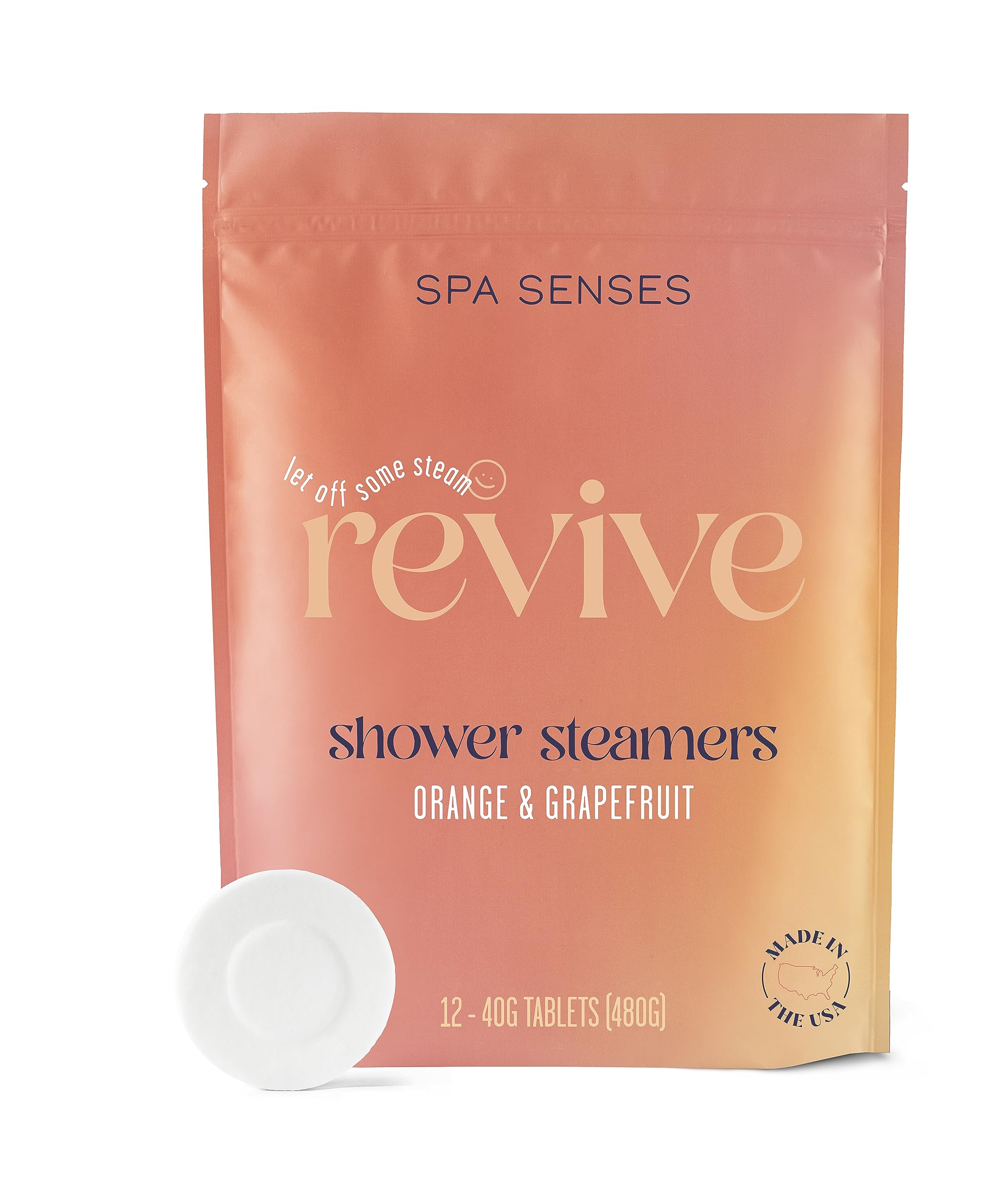 12-Pack Orange Grapefruit Mint Shower Steamers with Essential Oils | USA Made Aromatherapy Shower Bombs for Stress Relief & Energy Boost | Perfect Father's Day Gifts, Teacher Gifts, Self-Care Gifts for Women & Men | Enjoy Spa-Like Relaxation in Your Daily Shower Routine
