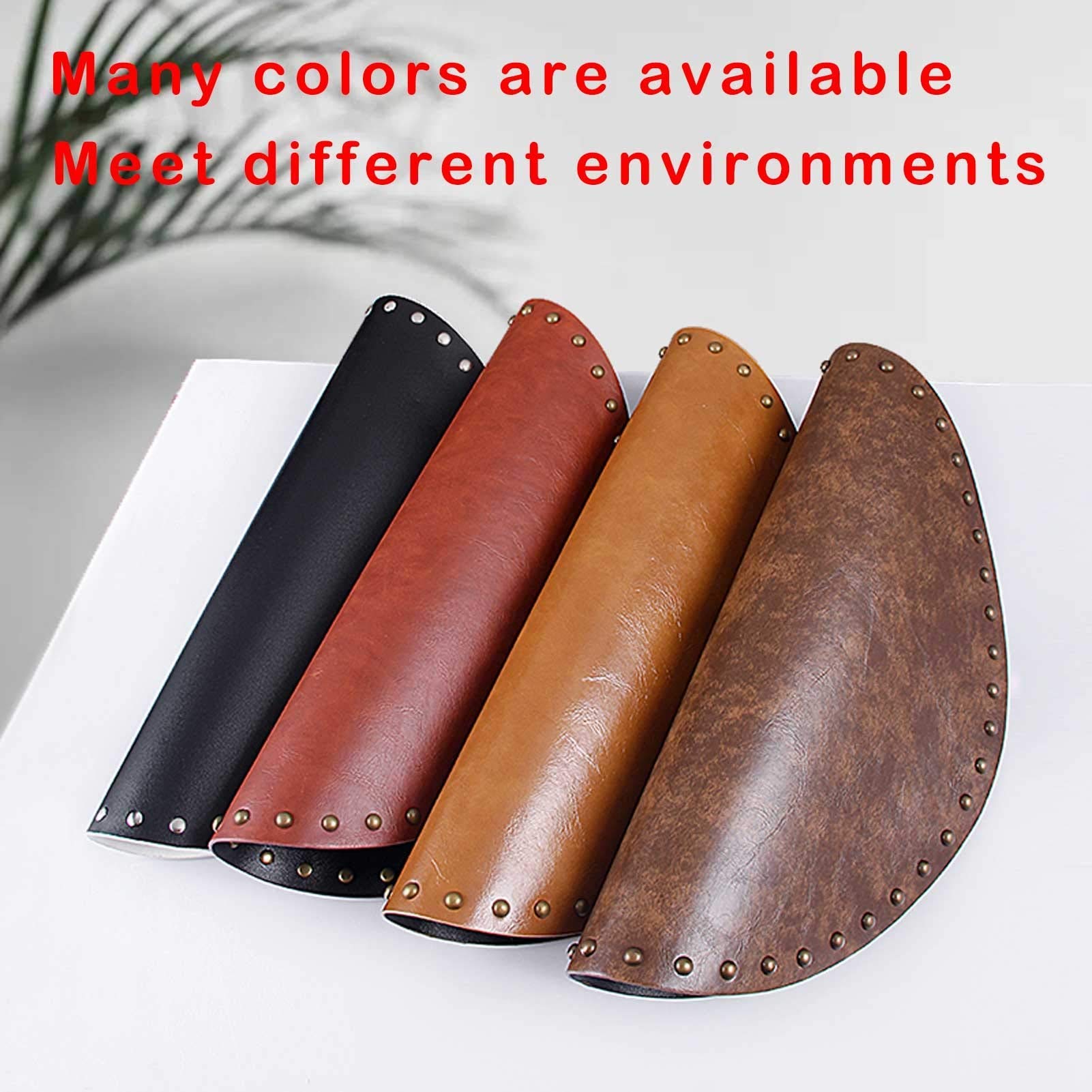 Premium Black PU Leather Placemats Set of 2 - Waterproof, Washable & Wipeable Table Mats for Dining & Kitchen - Perfect for Everyday Meals, Dinner Parties & Home Decor