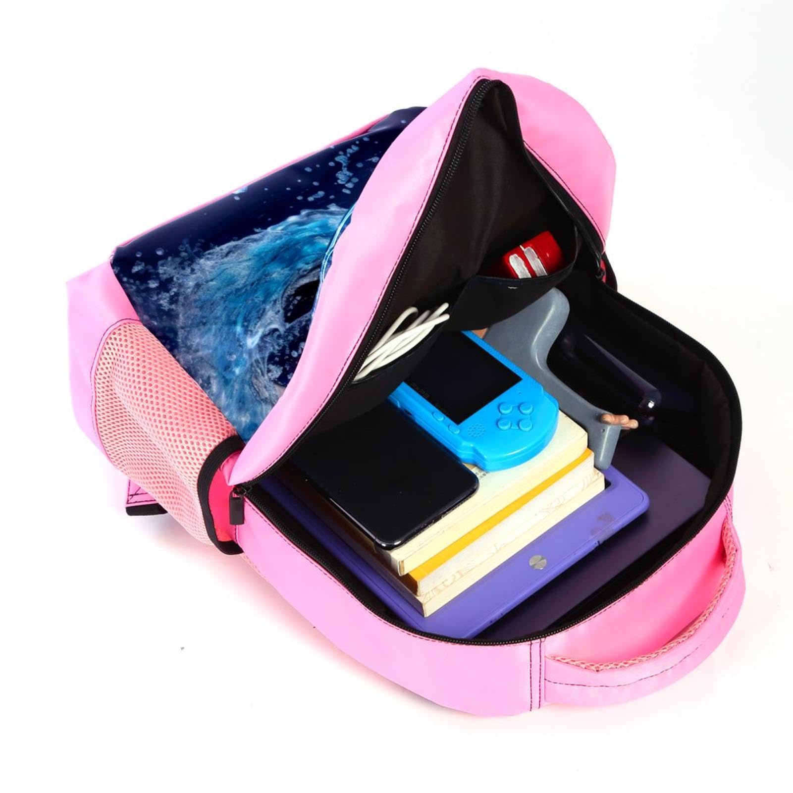 Men's & Women's Travel Backpack - Durable Blue Ocean Design Waterproof Football Backpack for Hiking, Gym & Daily Commute