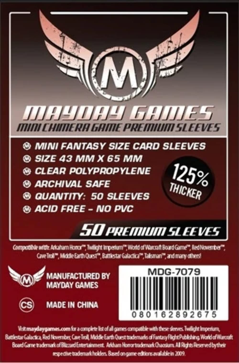 Premium Card Game Sleeves - 60 Count Matte Red Protective Sleeves for MTG, Pokemon & Yu-Gi-Oh Cards | Perfect for TCG Tournaments, Collecting & Game Nights