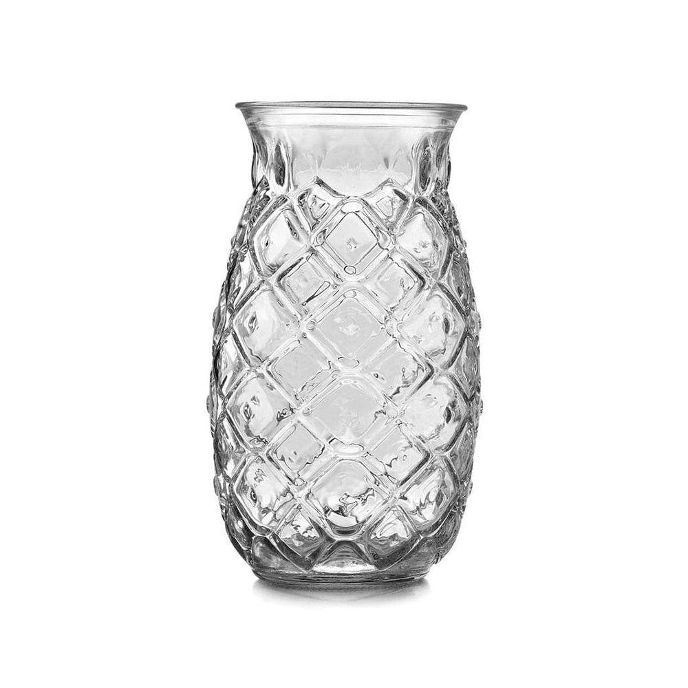 Libbey 17 Oz Pineapple Cocktail Glass Set of 12 - Perfect for Tropical Drinks, Party Decor & Home Bar Accessories