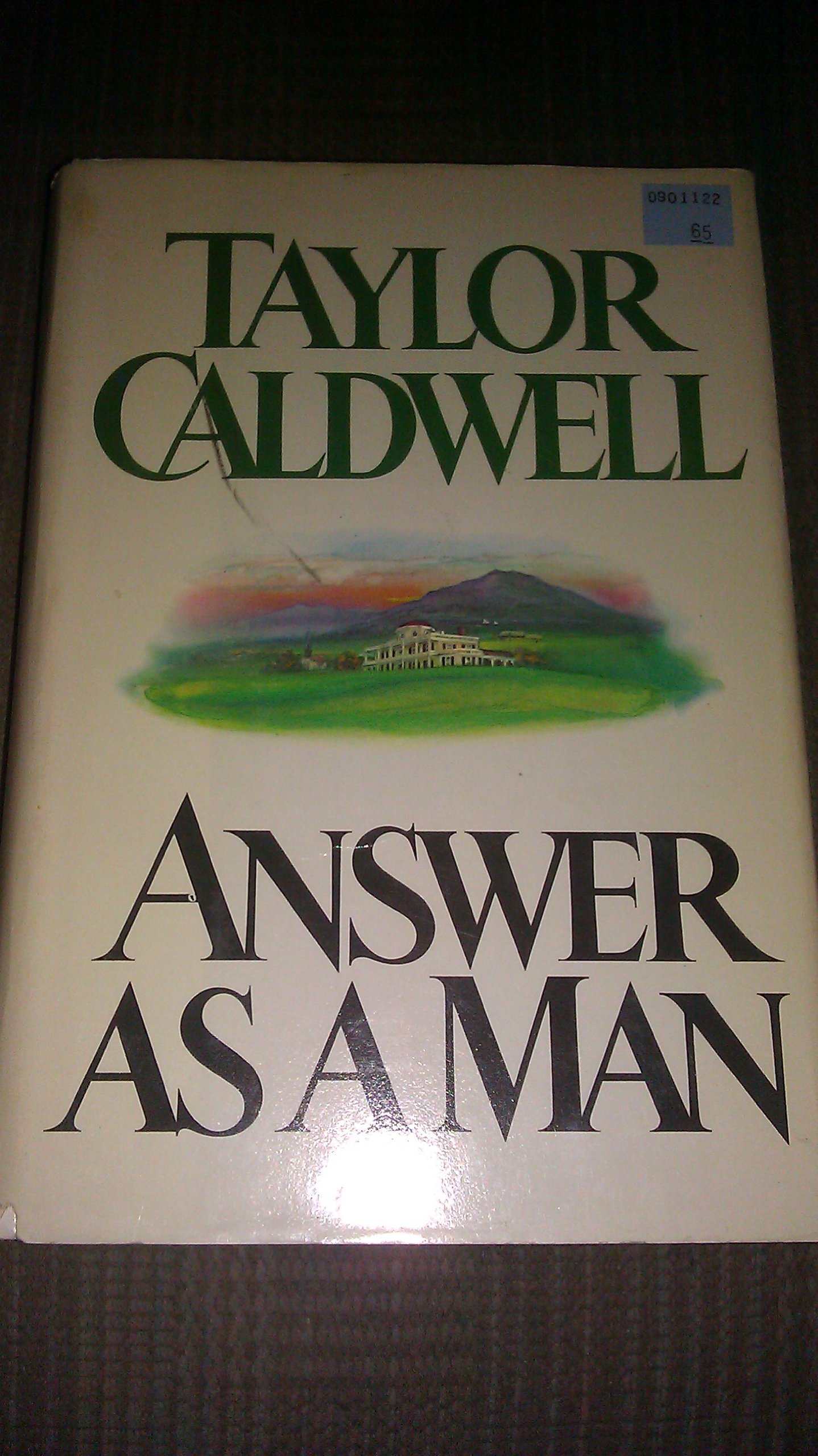Answer As a Man Hardcover Book by Taylor Caldwell - Putnam 1980 Edition | Classic Historical Fiction Novel for Book Collectors & Literature Lovers - Perfect for Home Library Displays & Book Club Discussions