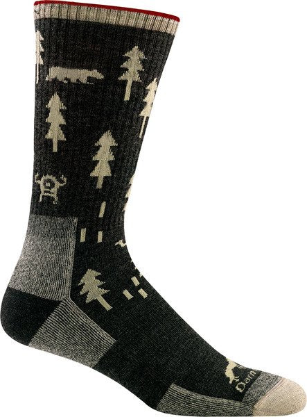 ABC Boot Midweight Hiking Socks for Men - D1964M - Moisture Wicking & Cushioned Support for Outdoor Adventures, Camping & Trekking