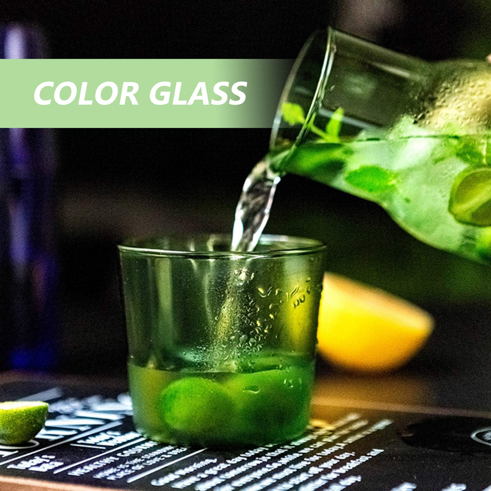Clear Glass Water Tumbler Set - 2 Pack Insulated Drinking Glasses for Bedside, Bar & Travel | Perfect for Water, Wine, Coffee & Creamer | Nightstand, Office & Outdoor Use
