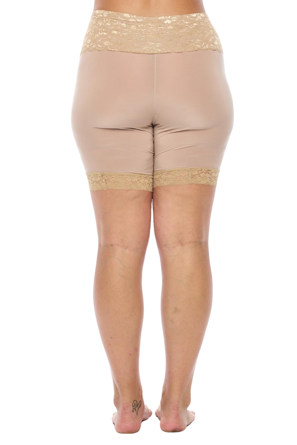 Undersummers Lace Slip Shorts for Women - 9” Inseam Anti-Chafing Shorts Under Dresses | Comfortable Lingerie for Summer, Weddings & Everyday Wear