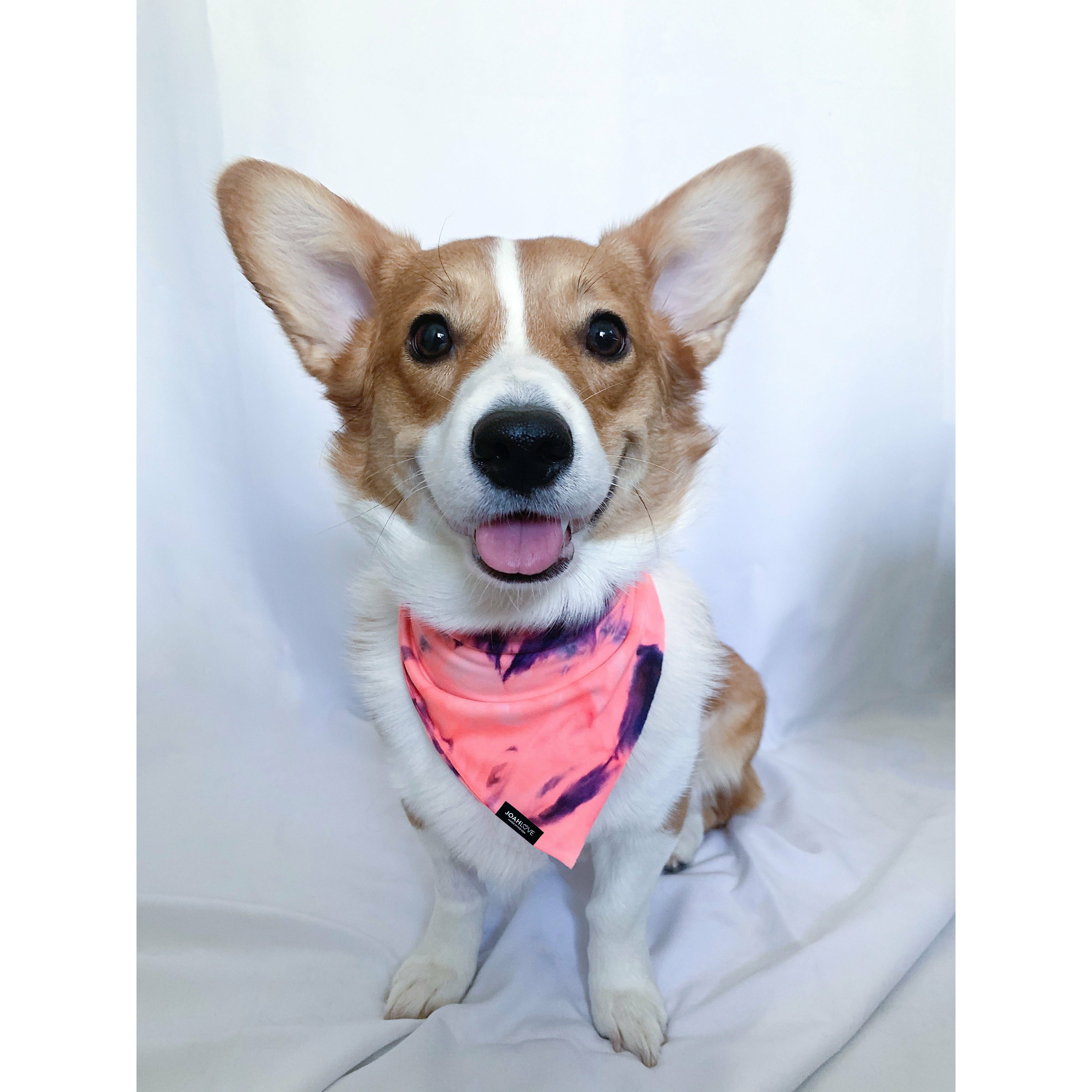 Sunset Neon Tie Dye Bandana - Stylish Cotton Fashion Accessory for Women & Men - Perfect for Outdoor Activities, Concerts, and Summer Fashion