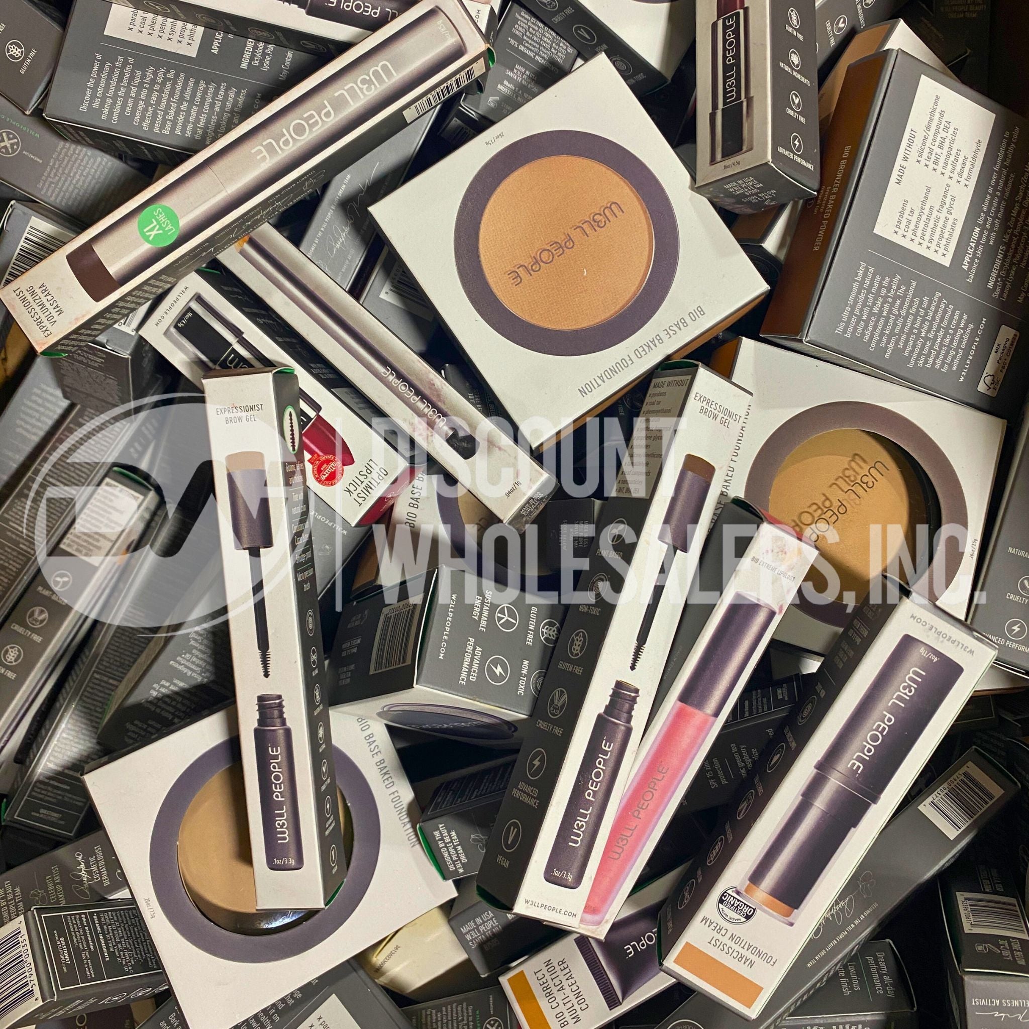 Well People Makeup Set - 60 Pcs Assorted Cosmetics Collection for Eyes, Lips & Face | Perfect for Professional Makeup Artists & Beauty Enthusiasts