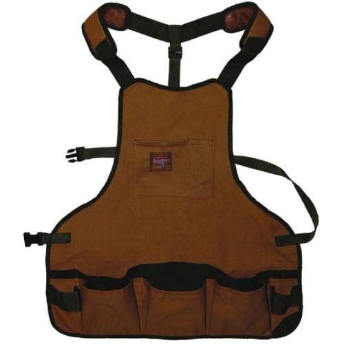 Heavy Duty Canvas Bib Tool Apron with 16 Pockets & Dual Hammer Loops - Perfect for Carpenters, Mechanics & DIY Projects