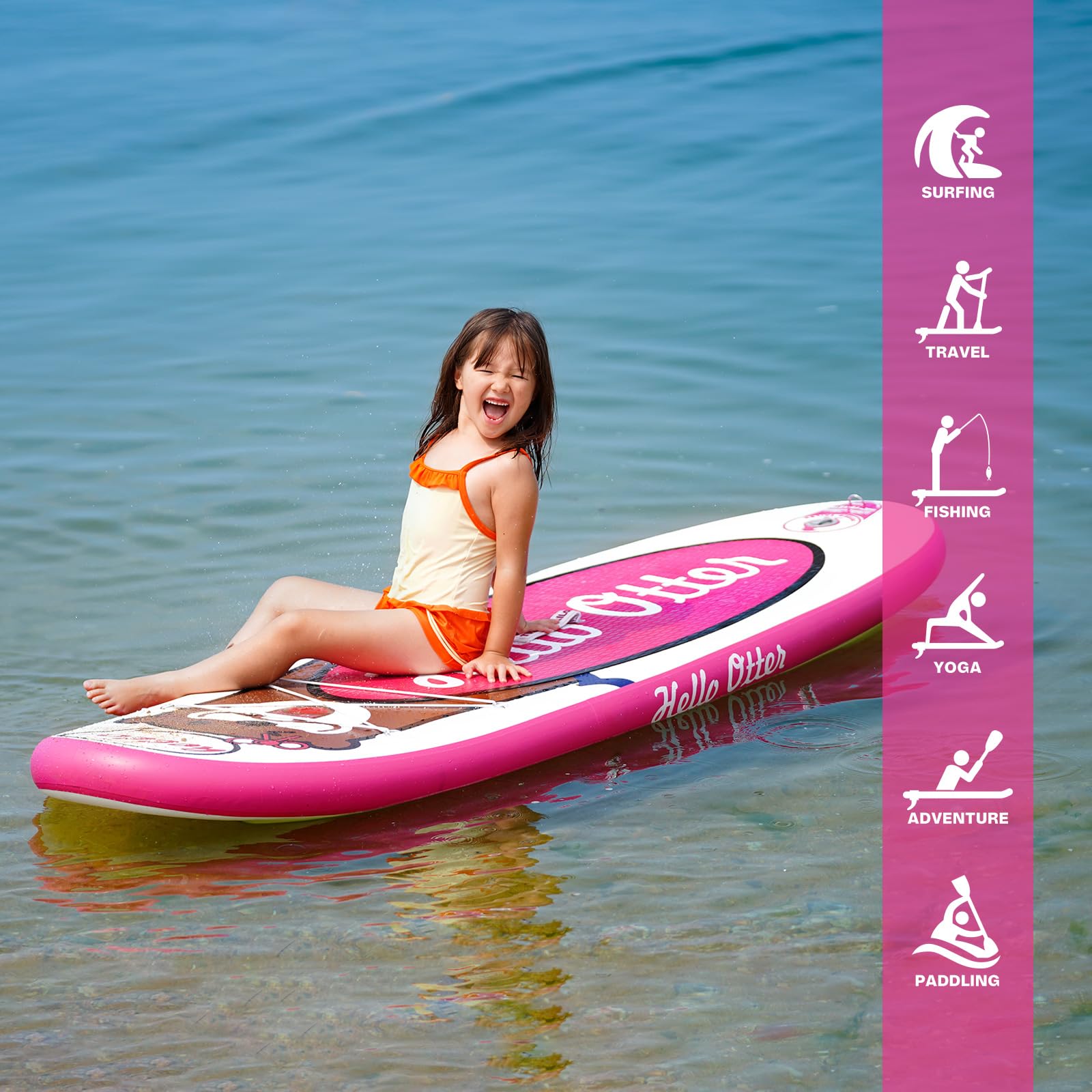Premium Inflatable Stand Up Paddle Board for Adults & Kids - Lightweight SUP with Paddle, Pump, Leash & Carry Bag - Perfect for Lakes, Rivers & Ocean Surfing