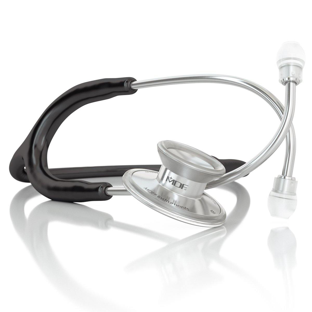 Premium Acoustica® Stethoscope - Black | Professional-Grade Medical Equipment for Doctors, Nurses & Healthcare Professionals | Ideal for Clinical Use, Patient Exams & Emergency Care